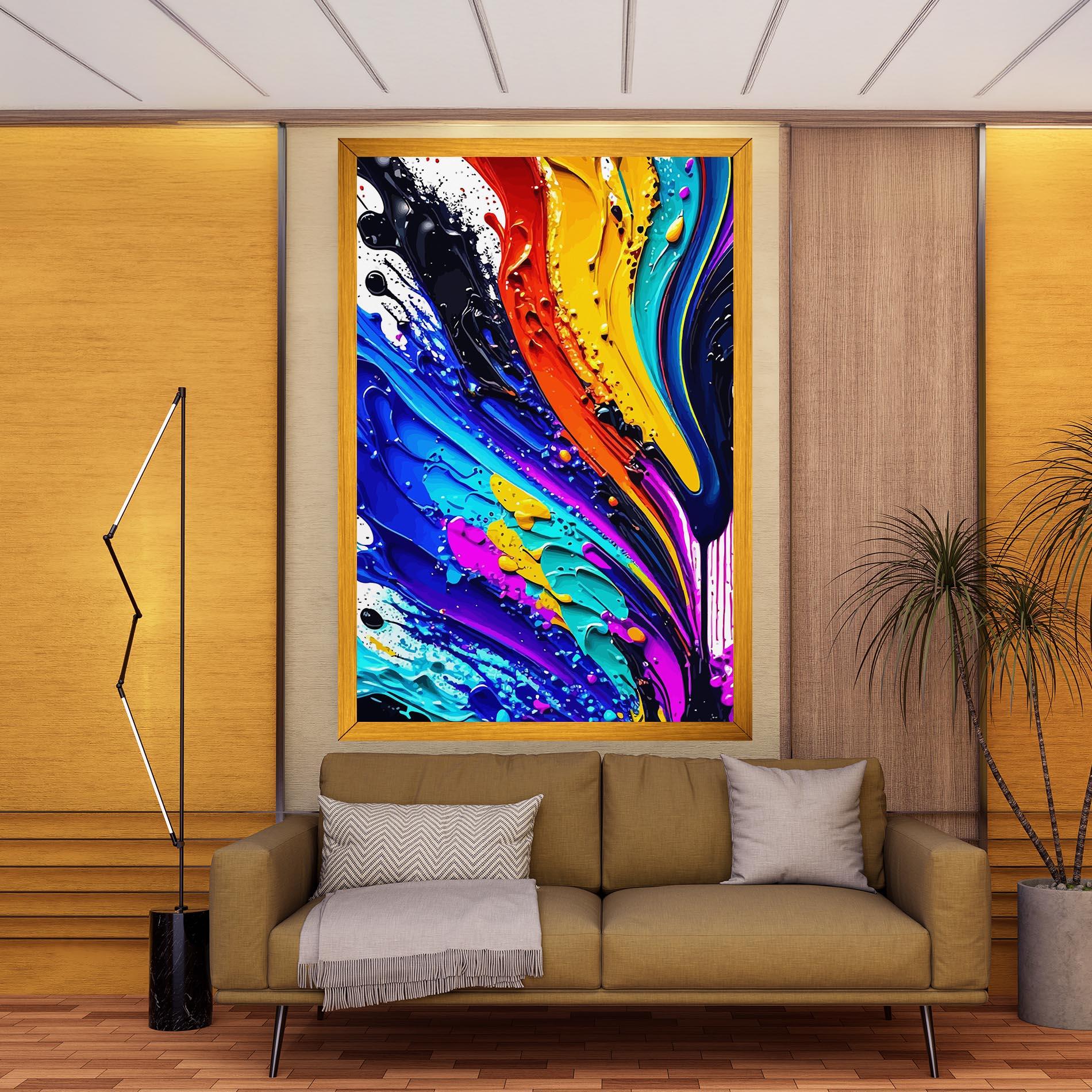 Leinwandbild Beautiful Splash mockup 9