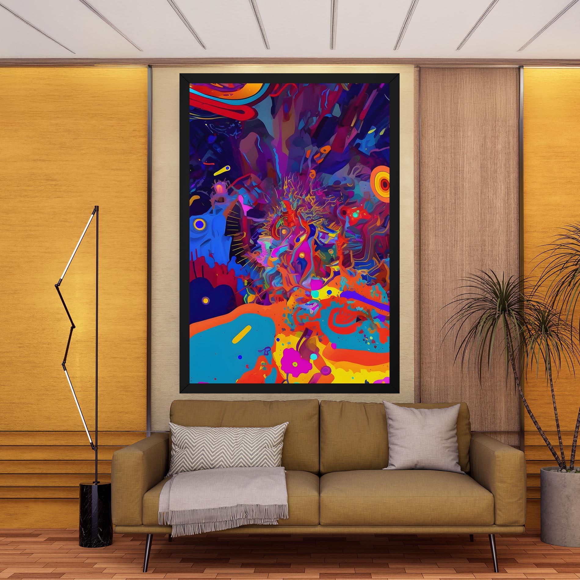 Leinwandbild Abstract Color Work mockup 9