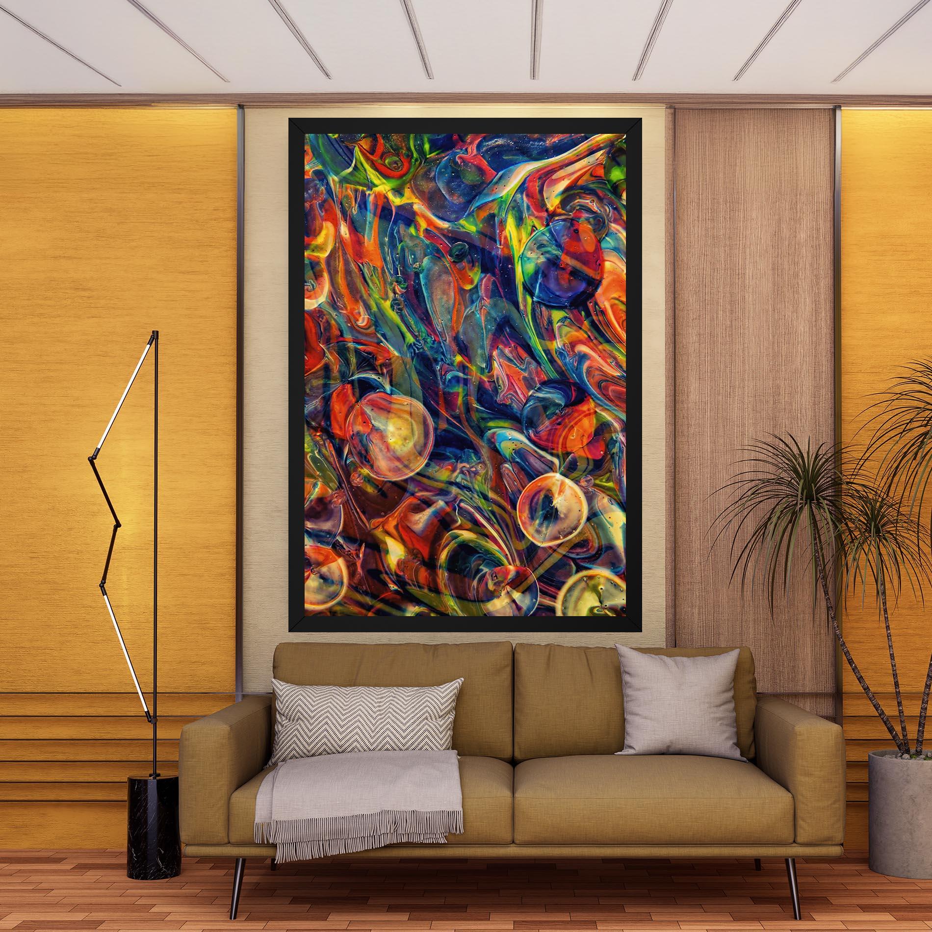 Leinwandbild Abstract Glass mockup 9