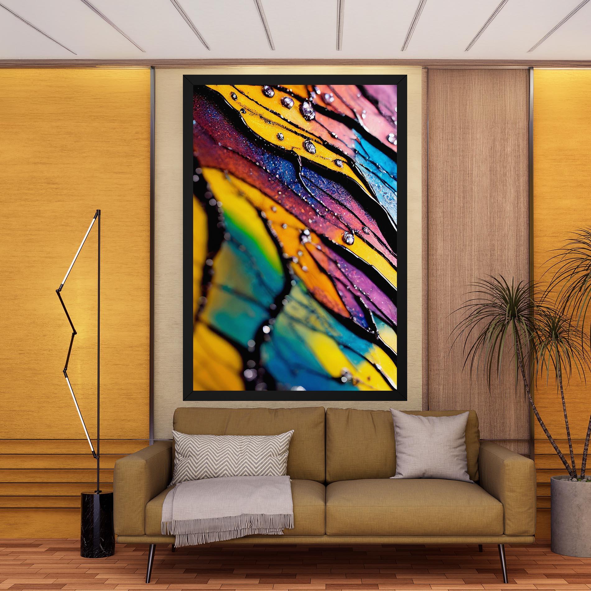 Leinwandbild Beautiful Colorful Epoxy mockup 9