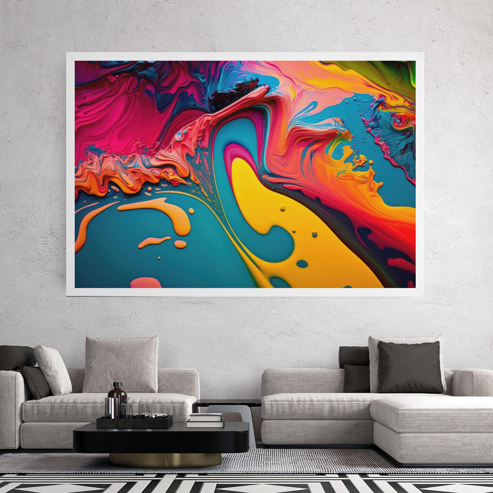 Leinwandbild Acrylic Close Up mockup 2