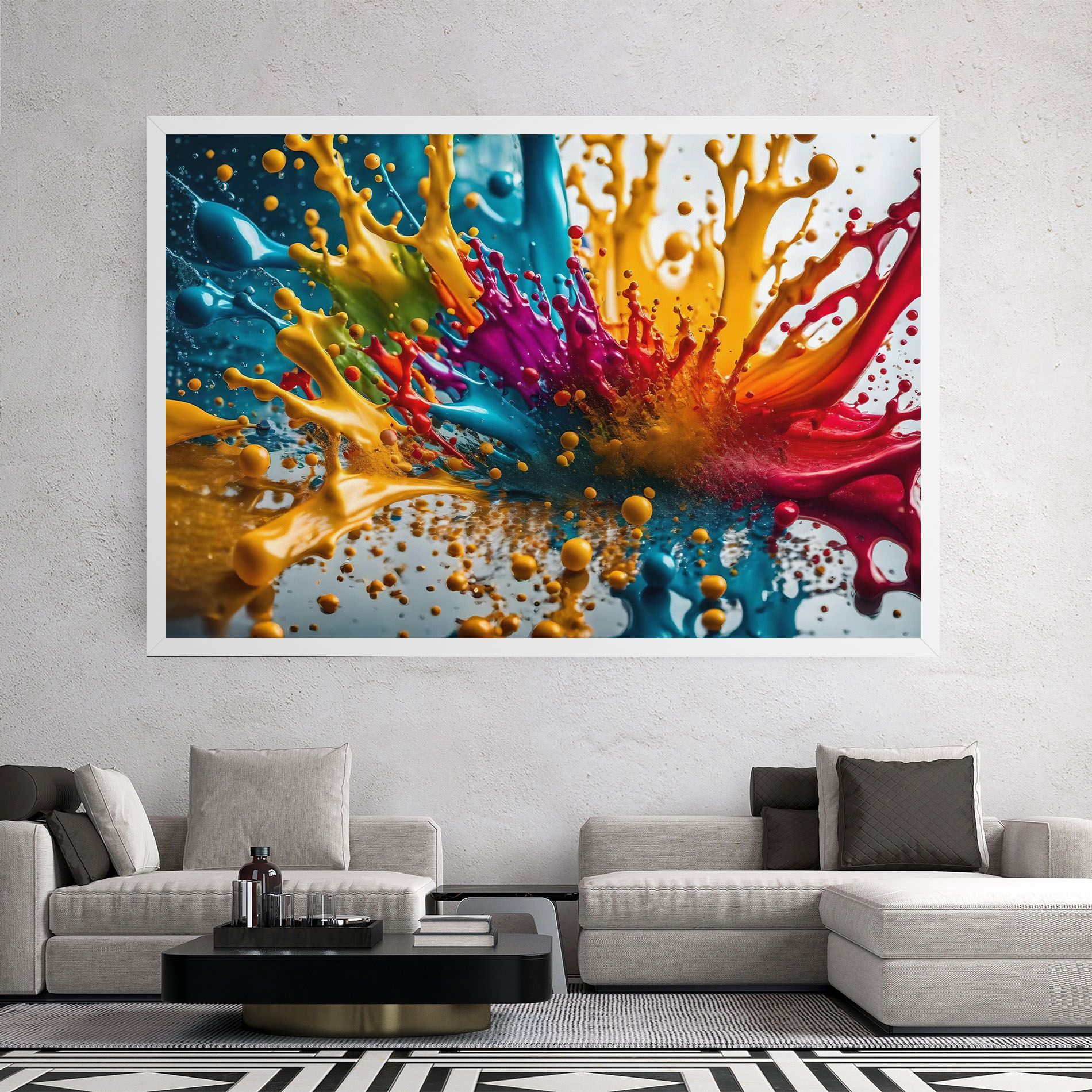 Colorful Water Splash mockup 2