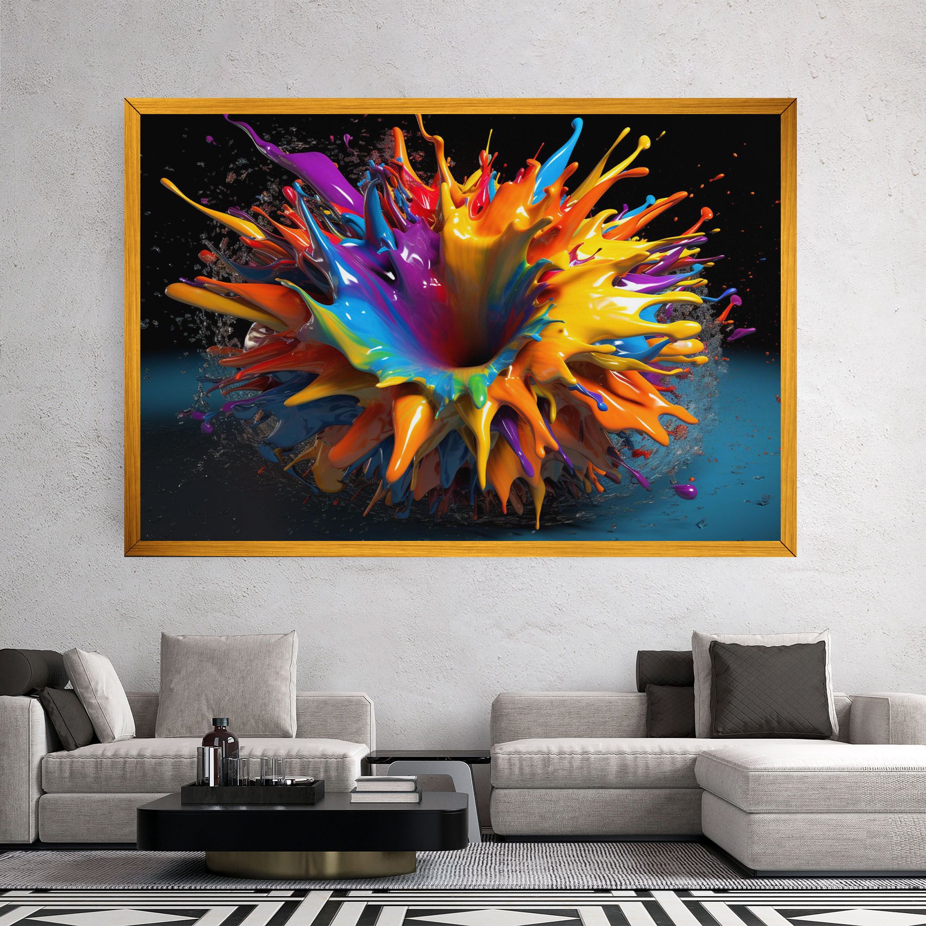 3d Color Splash mockup 2