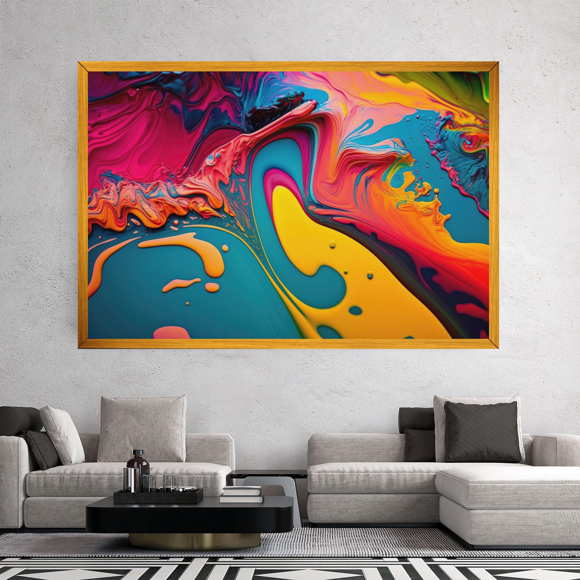 Leinwandbild Acrylic Close Up mockup 2