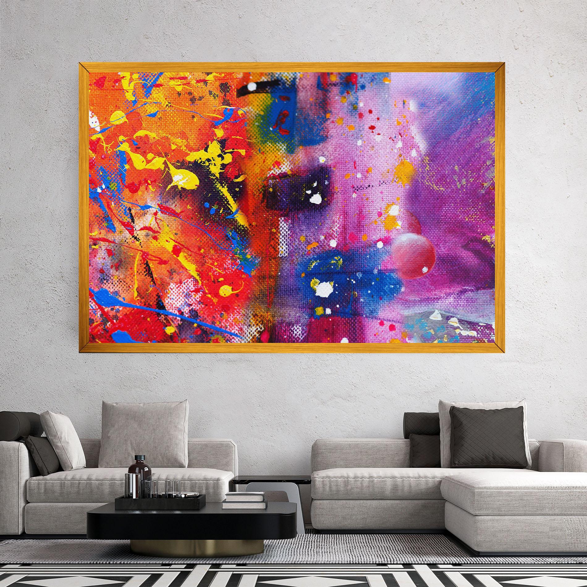 Leinwandbild Art Panorama mockup 2