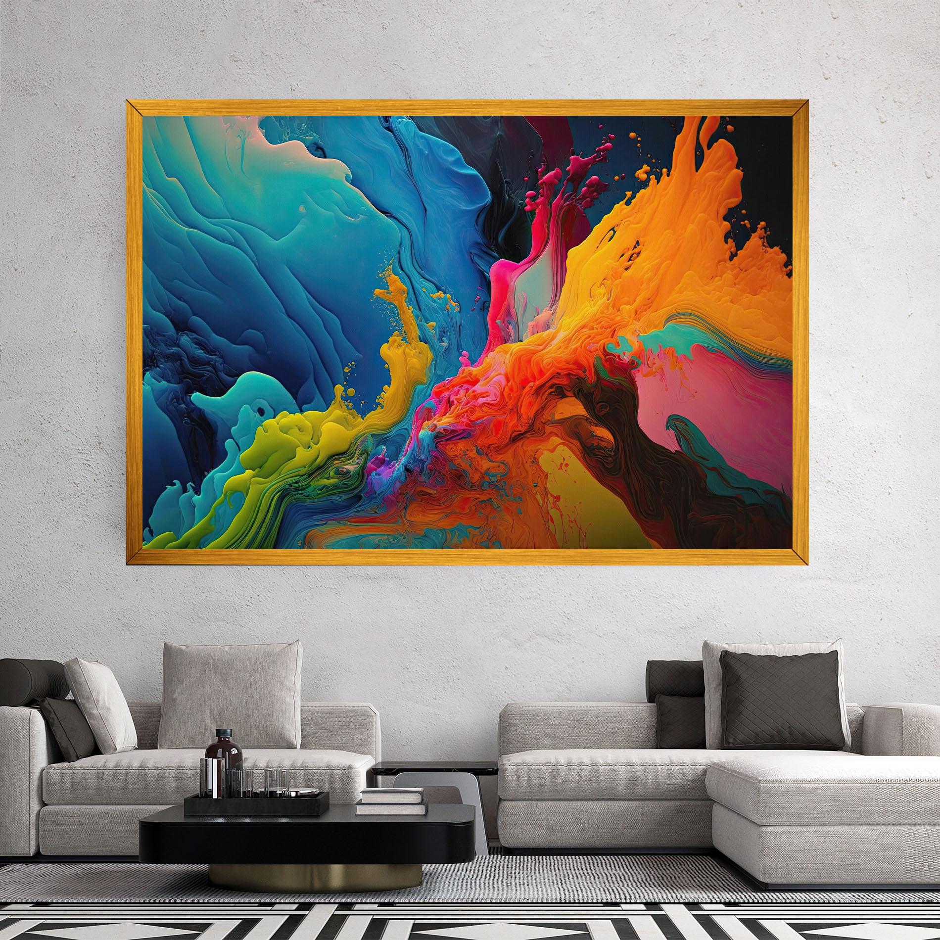 Leinwandbild Color Floating mockup 2