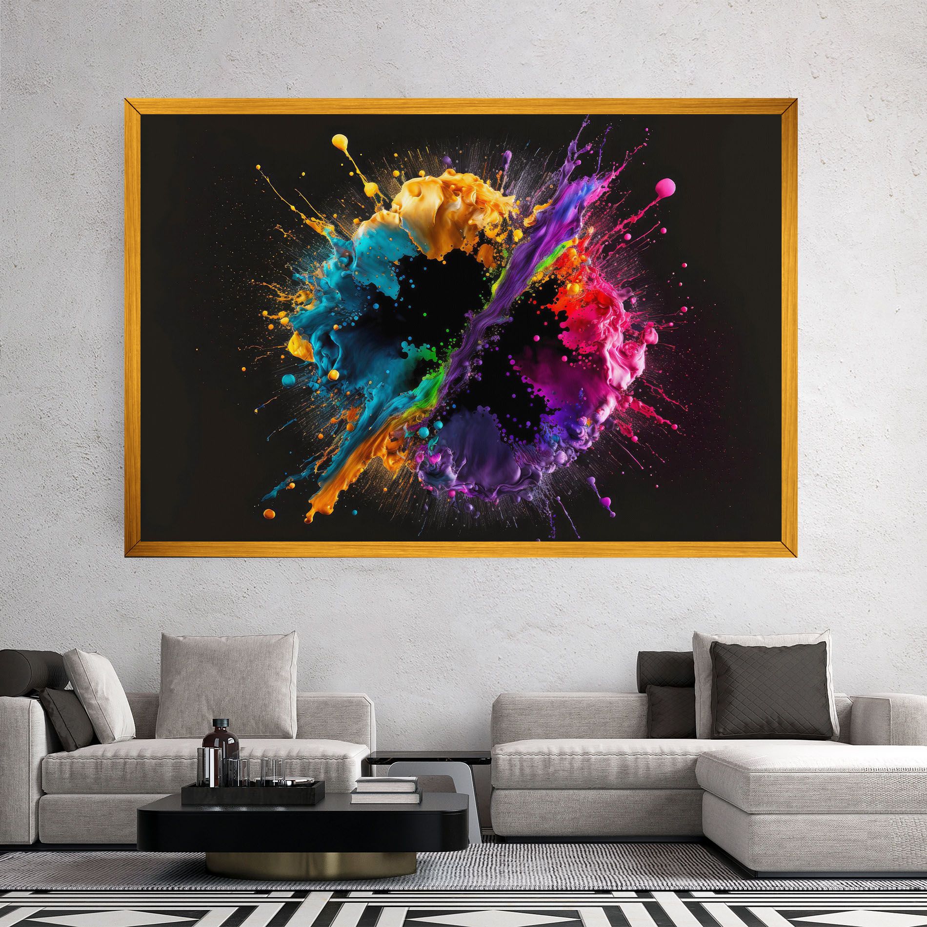 Oily Splash Explosion mockup 2