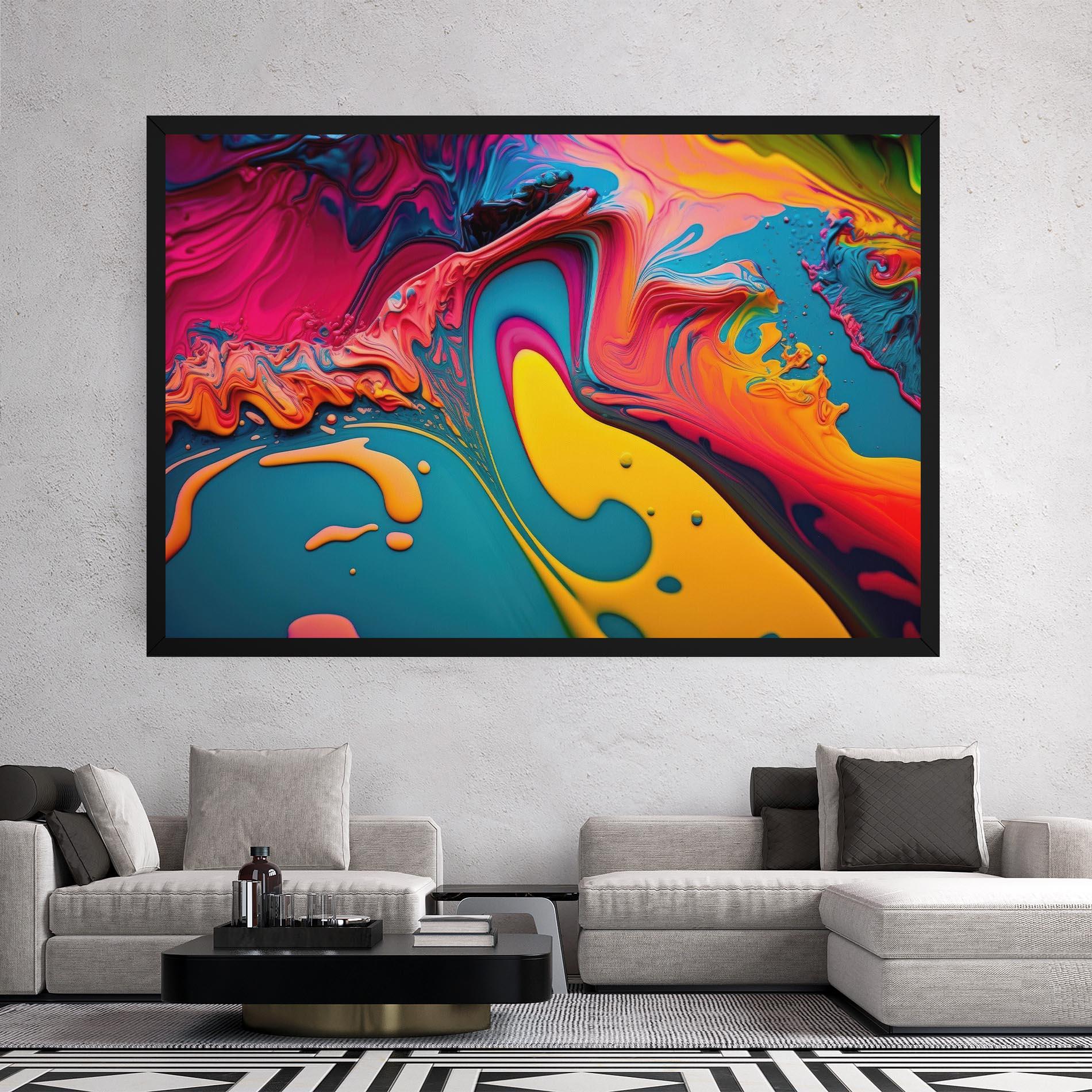 Leinwandbild Acrylic Close Up mockup 2