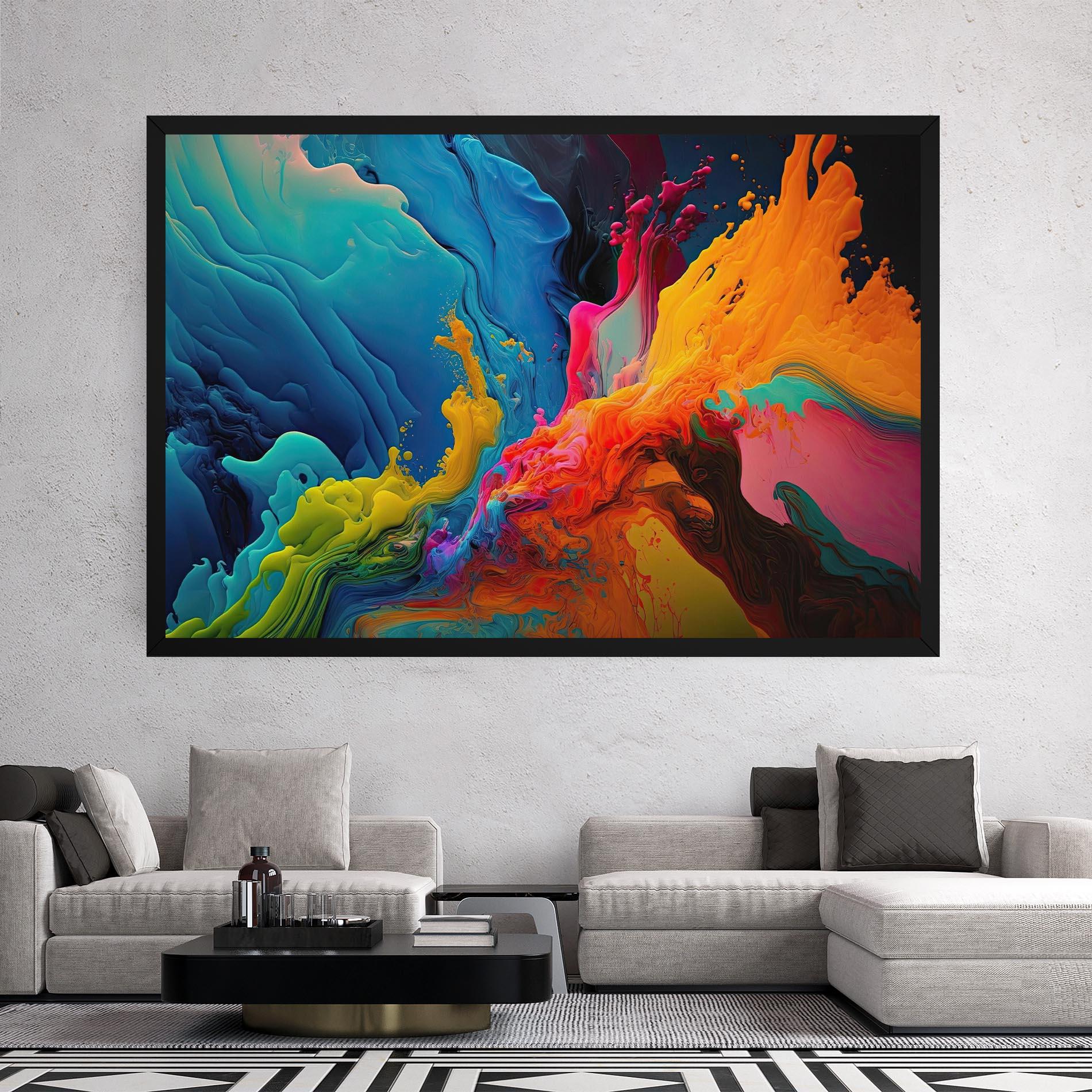 Leinwandbild Color Floating mockup 2