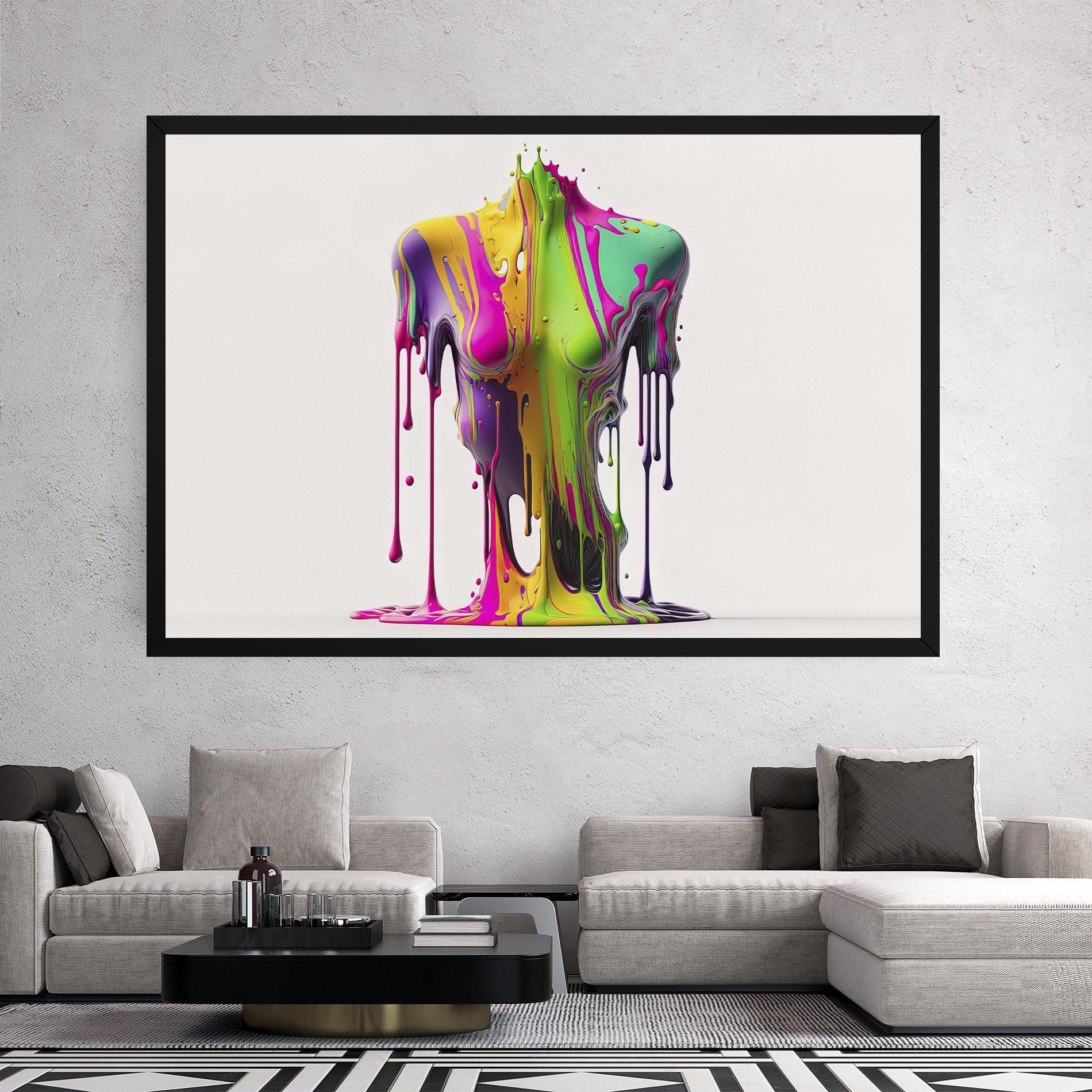 Leinwandbild Colorful Body mockup 2