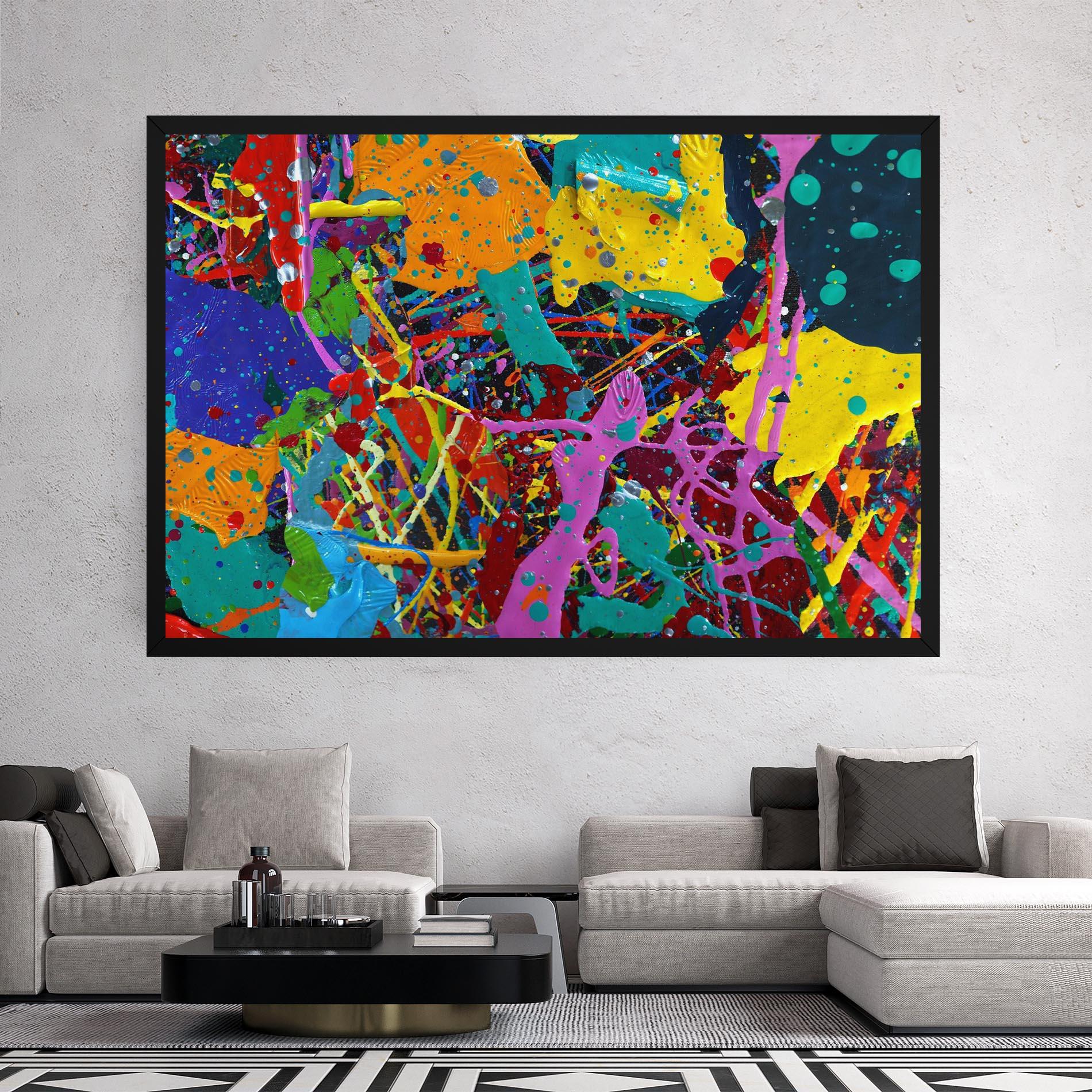 Leinwandbild Dark Panorama mockup 2