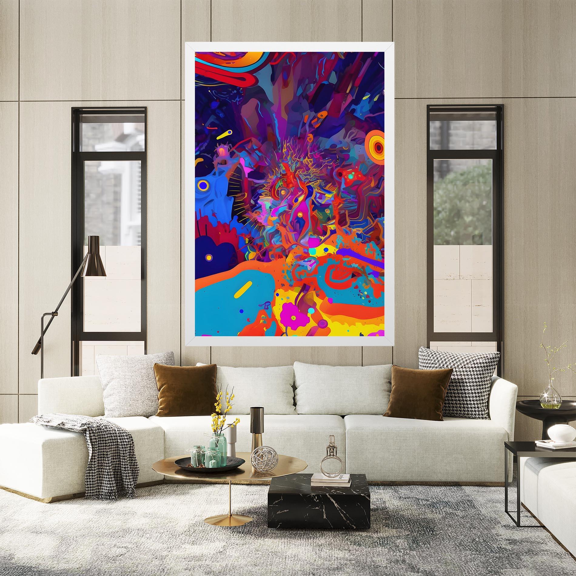 Leinwandbild Abstract Color Work mockup 2