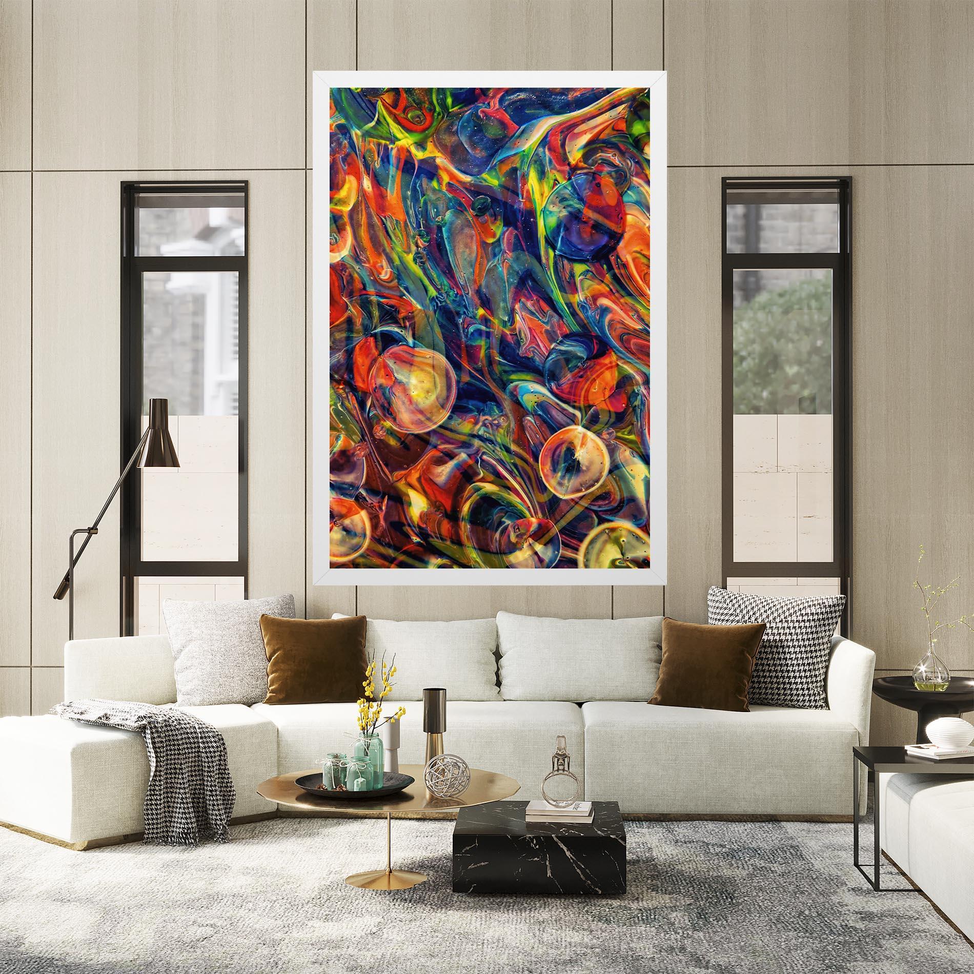 Leinwandbild Abstract Glass mockup 2