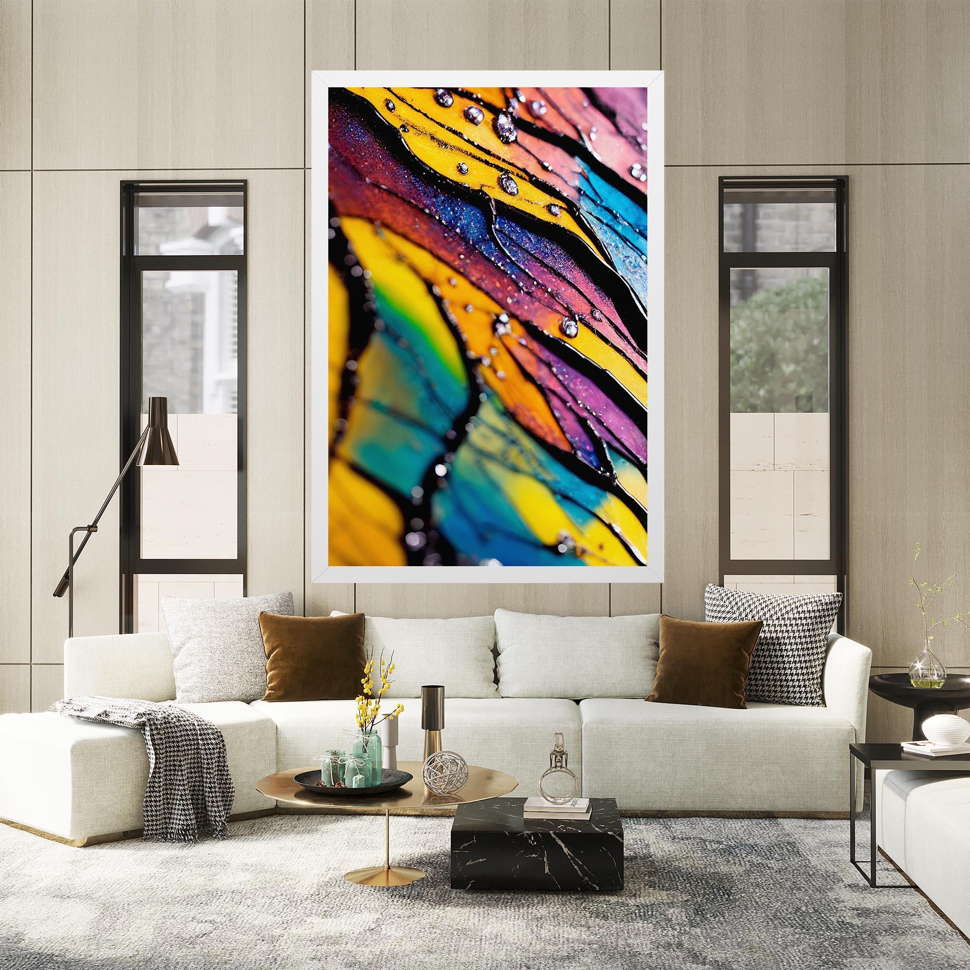 Leinwandbild Beautiful Colorful Epoxy mockup 2