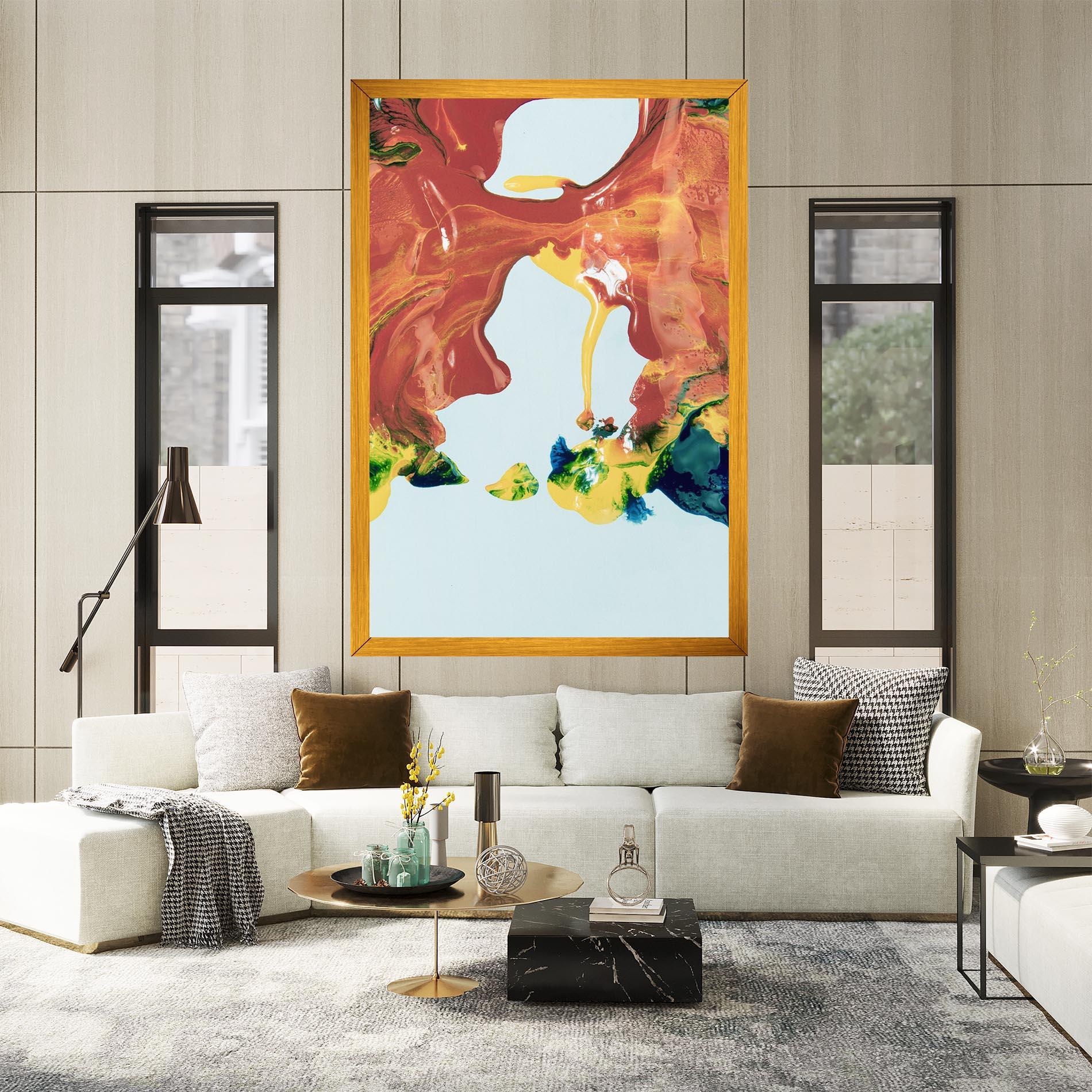 Leinwandbild Spilled Paint mockup 2