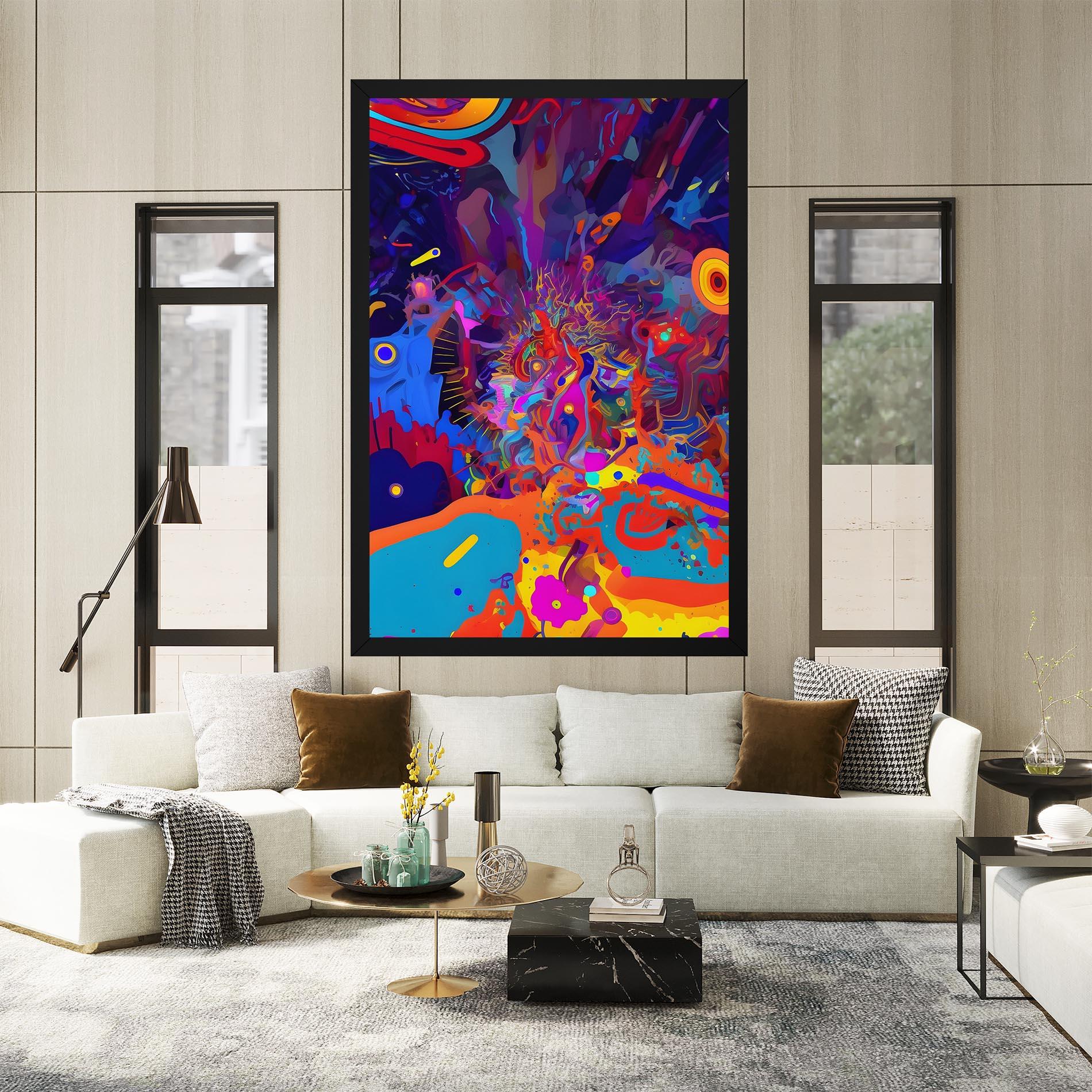 Leinwandbild Abstract Color Work mockup 2