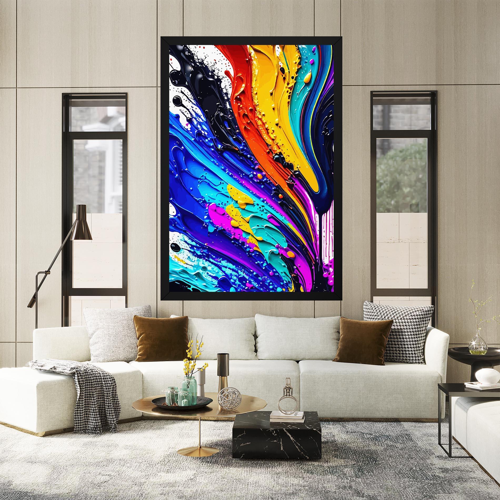 Leinwandbild Beautiful Splash mockup 2