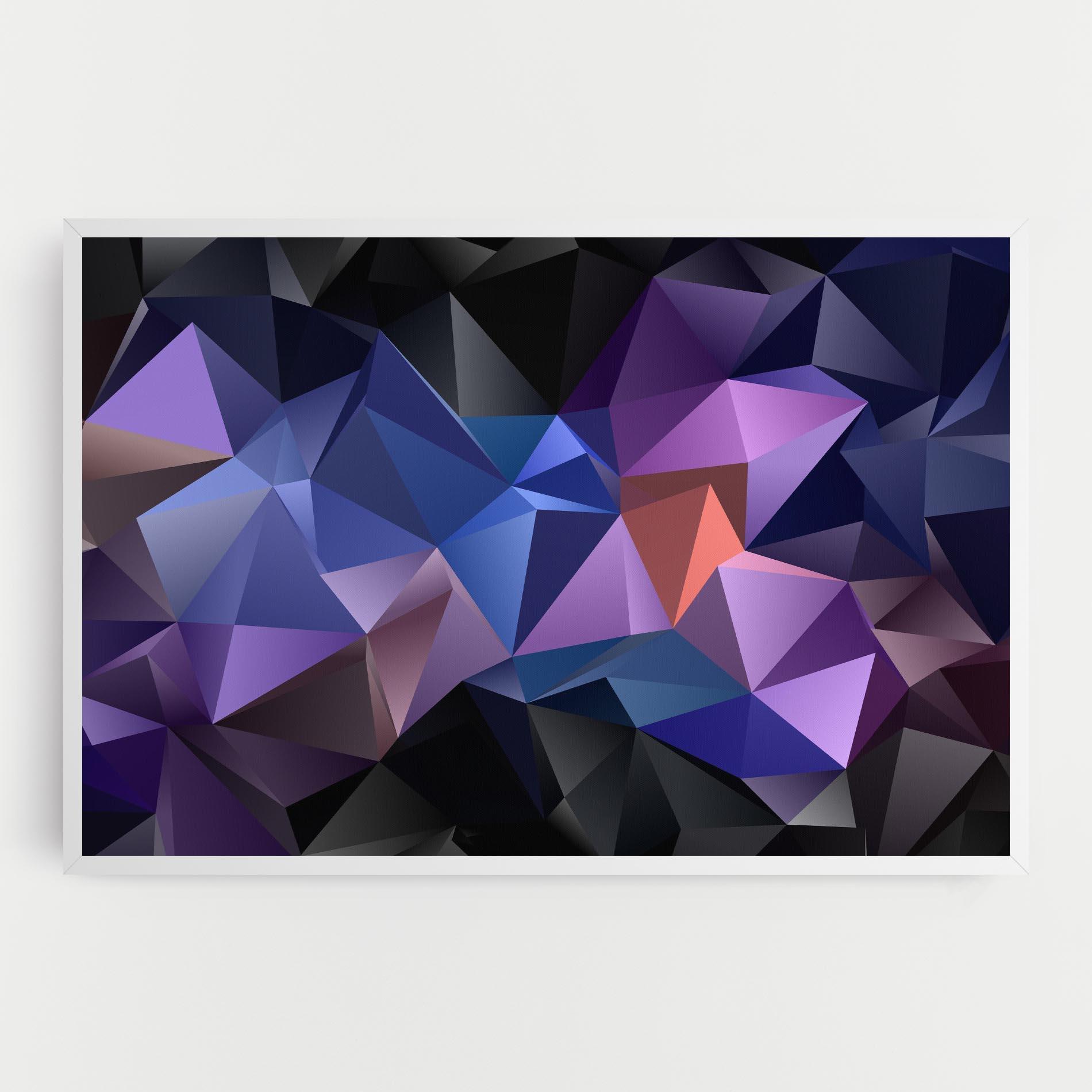 Leinwandbild Black Purple Triangle mockup 0