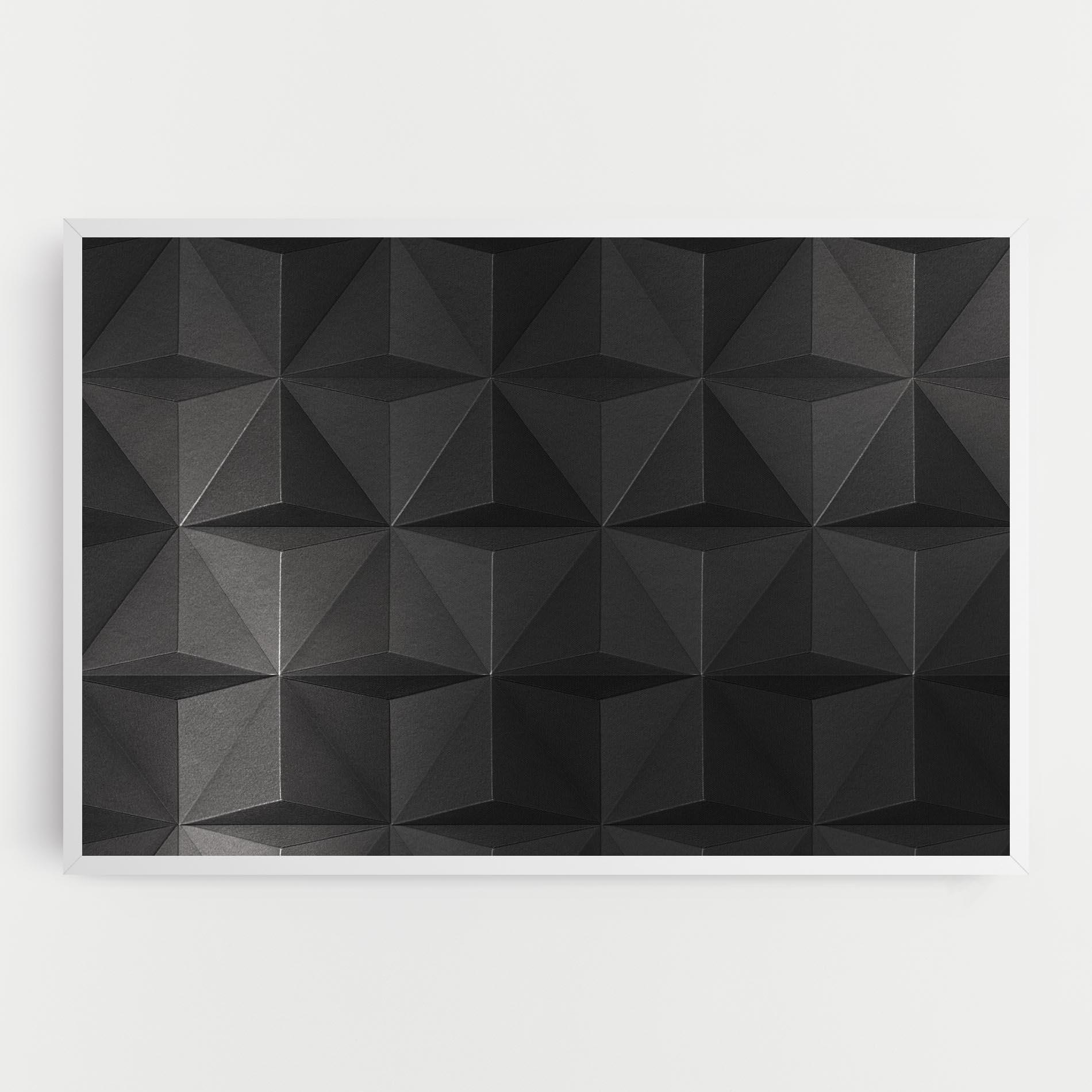 Leinwandbild Black Shade Triangle mockup 0