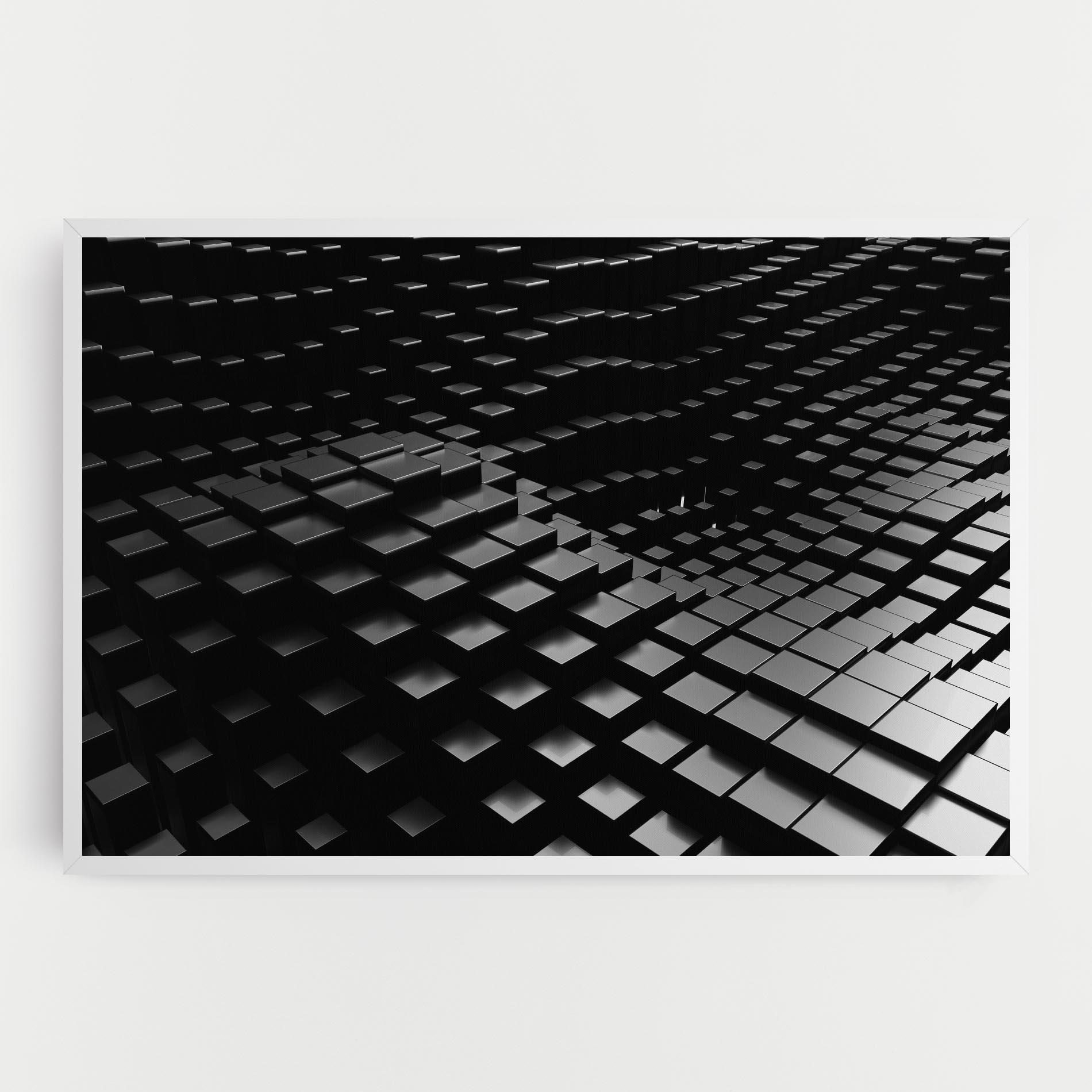 Leinwandbild Black Square Wave mockup 0