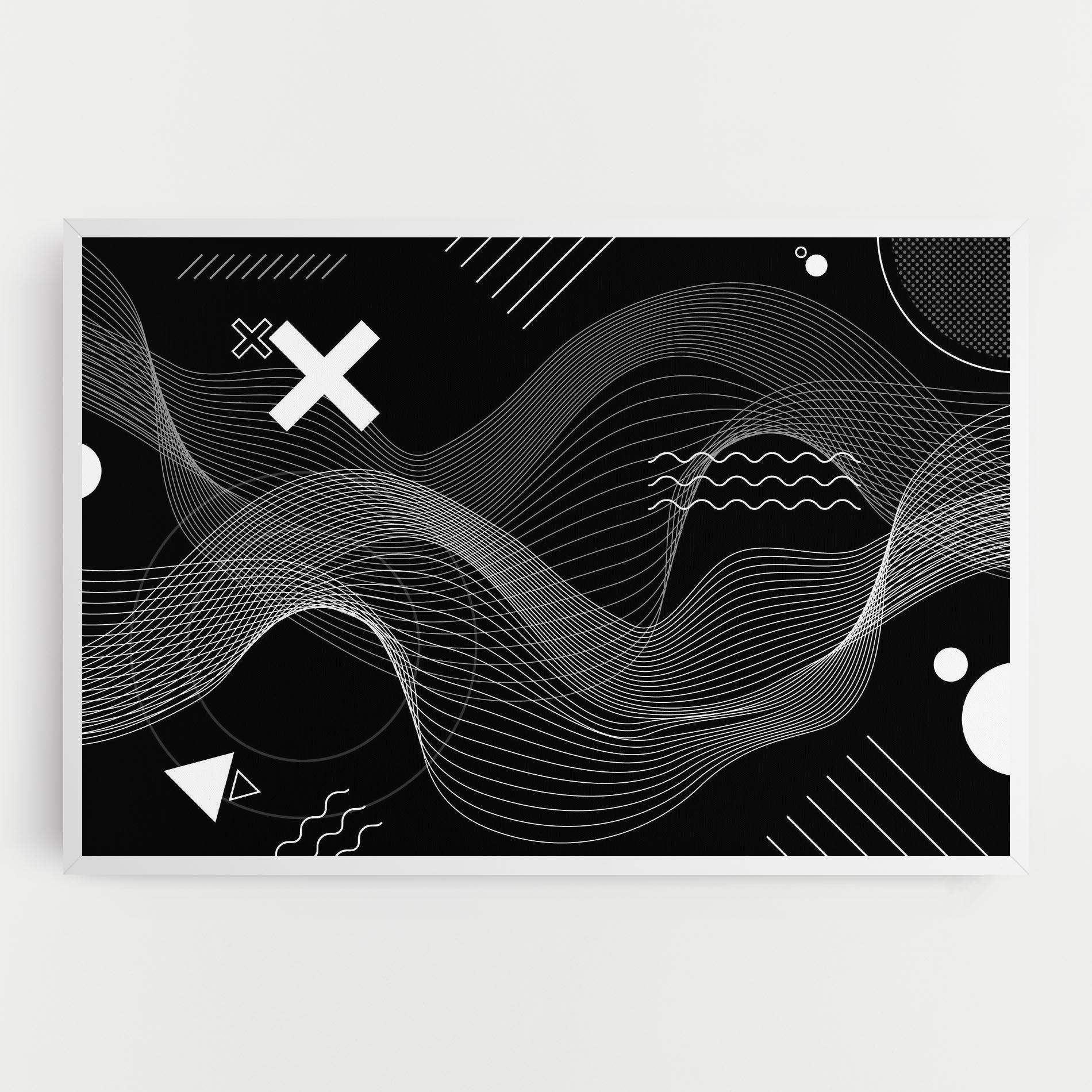 Leinwandbild Geometric Lines mockup 0