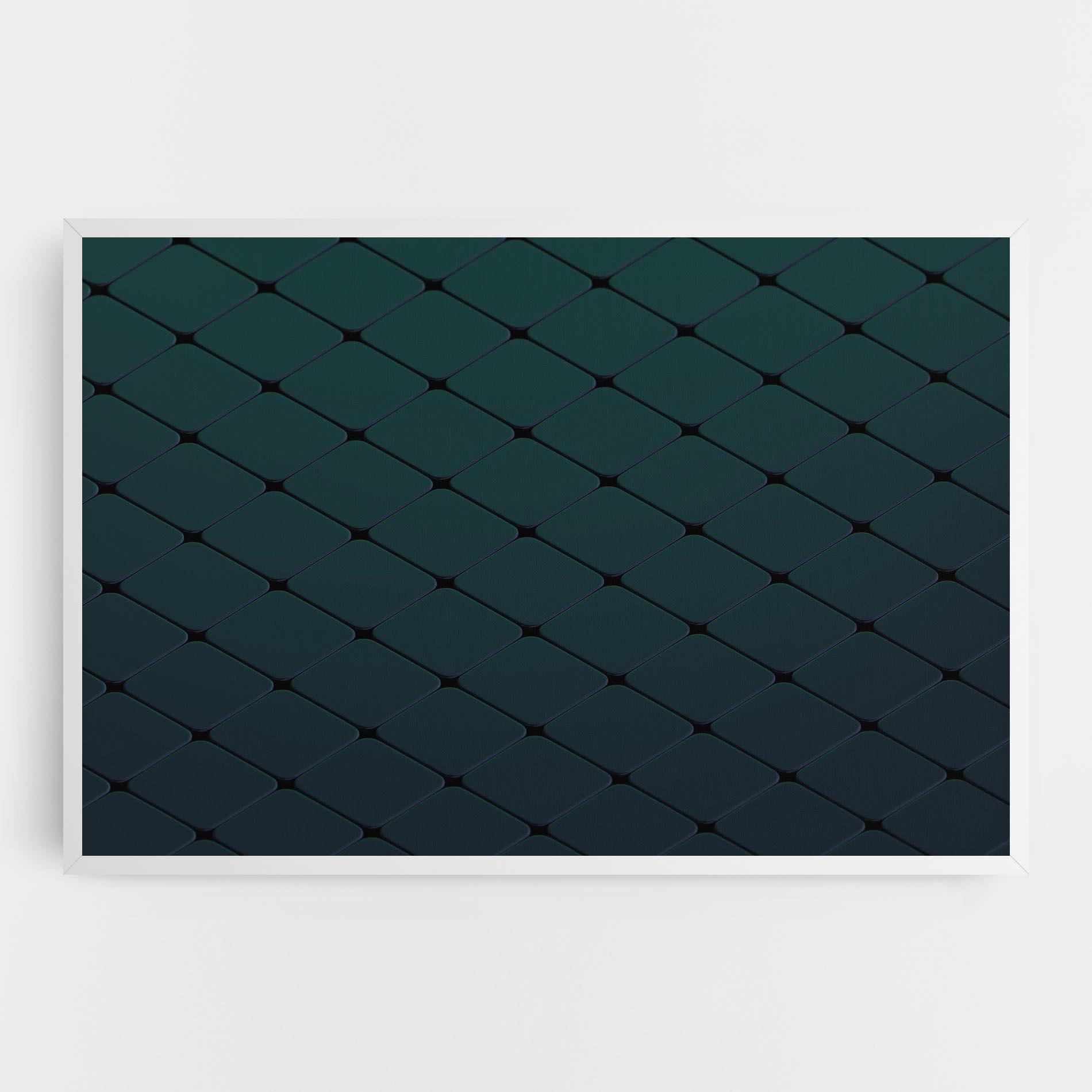 Leinwandbild Green Square Shapes mockup 0