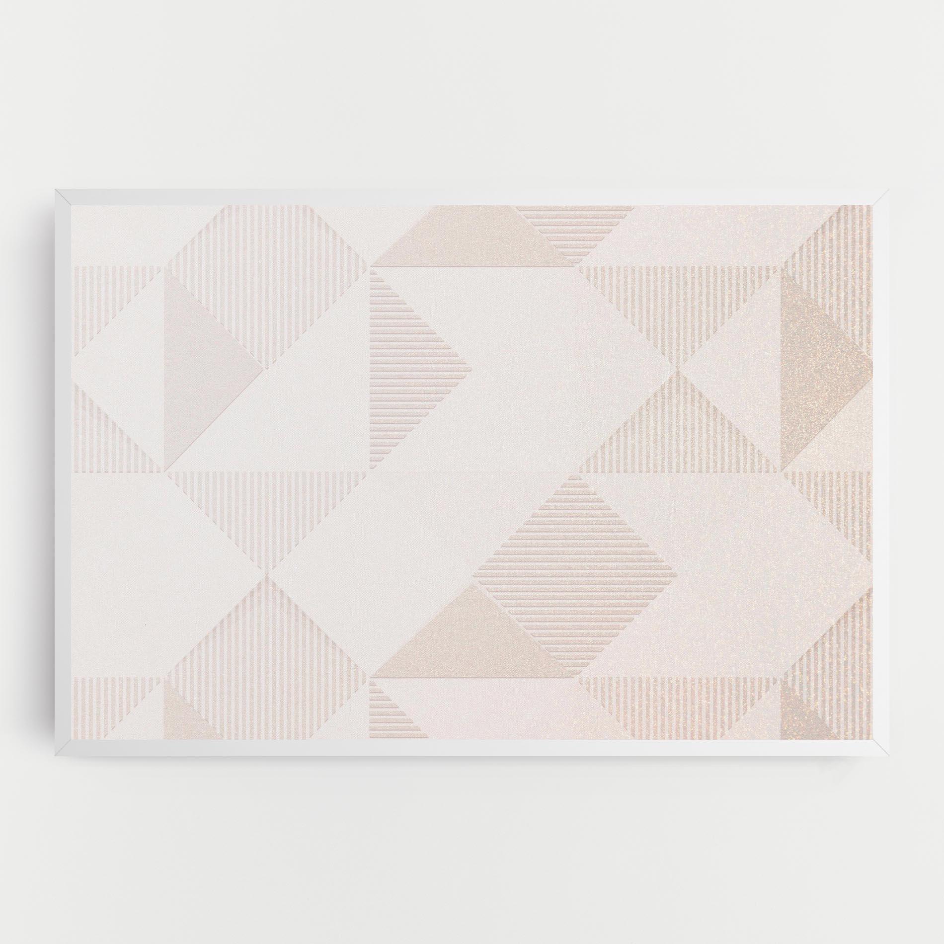 Leinwandbild Light Cream Rhombus mockup 0