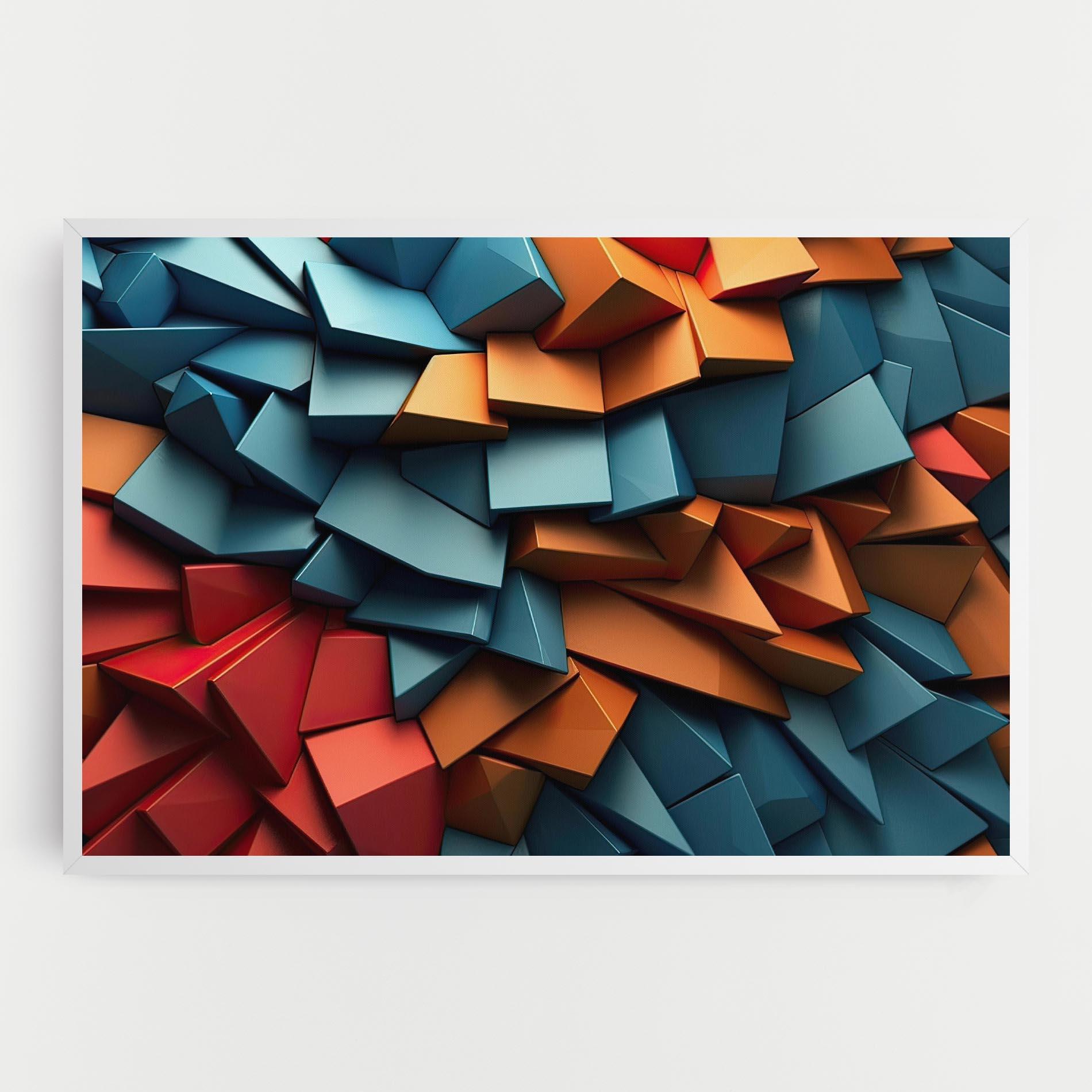 Leinwandbild Multicolor Triangle mockup 0