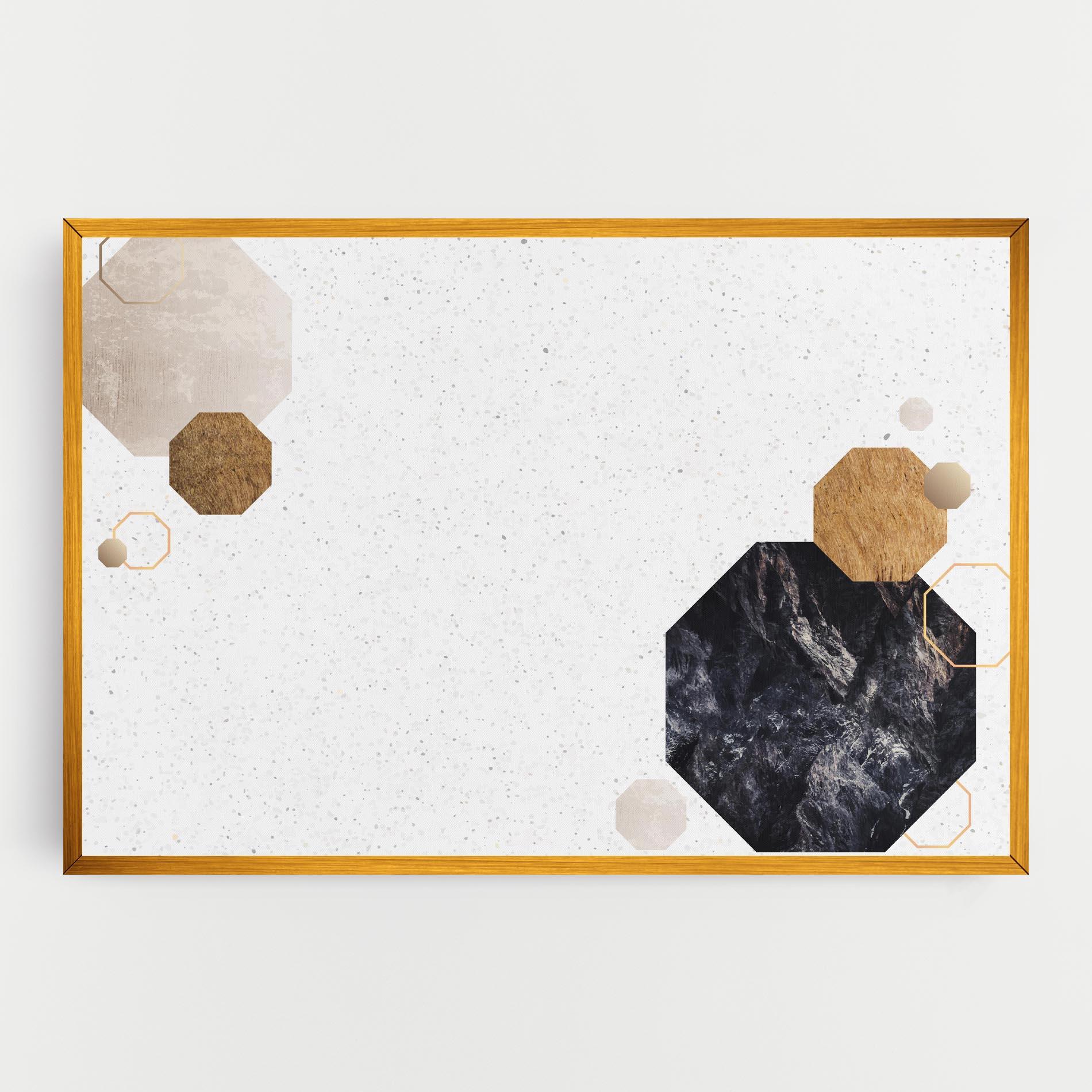 Leinwandbild Big Hexagon mockup 0