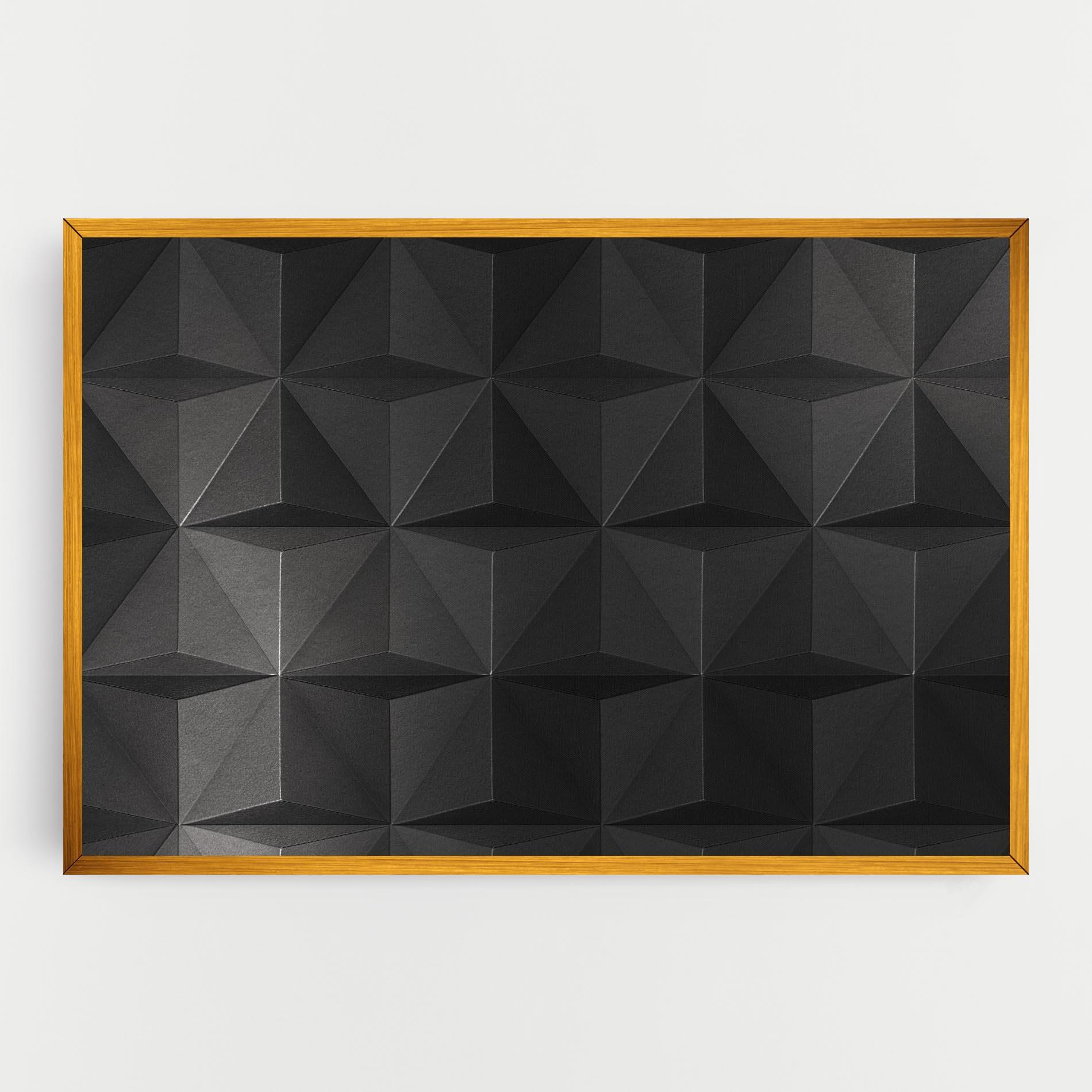 Leinwandbild Black Shade Triangle mockup 0
