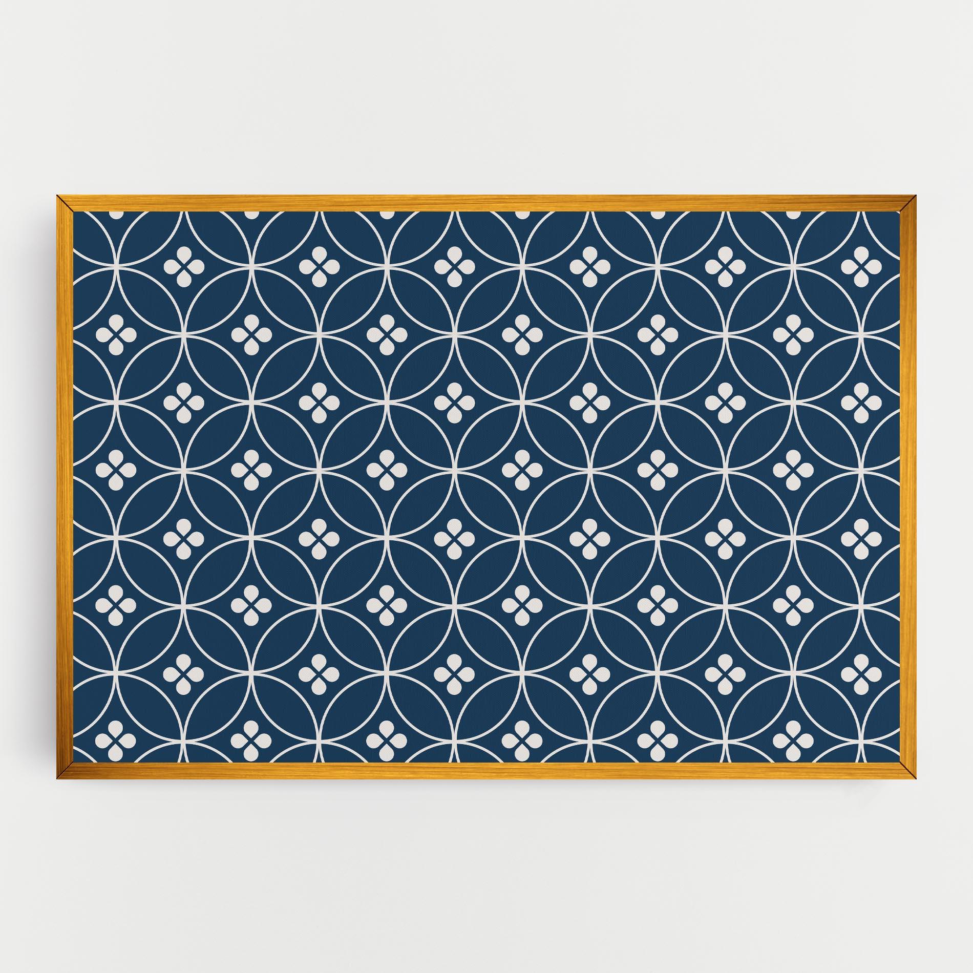 Leinwandbild Blue Circle mockup 0