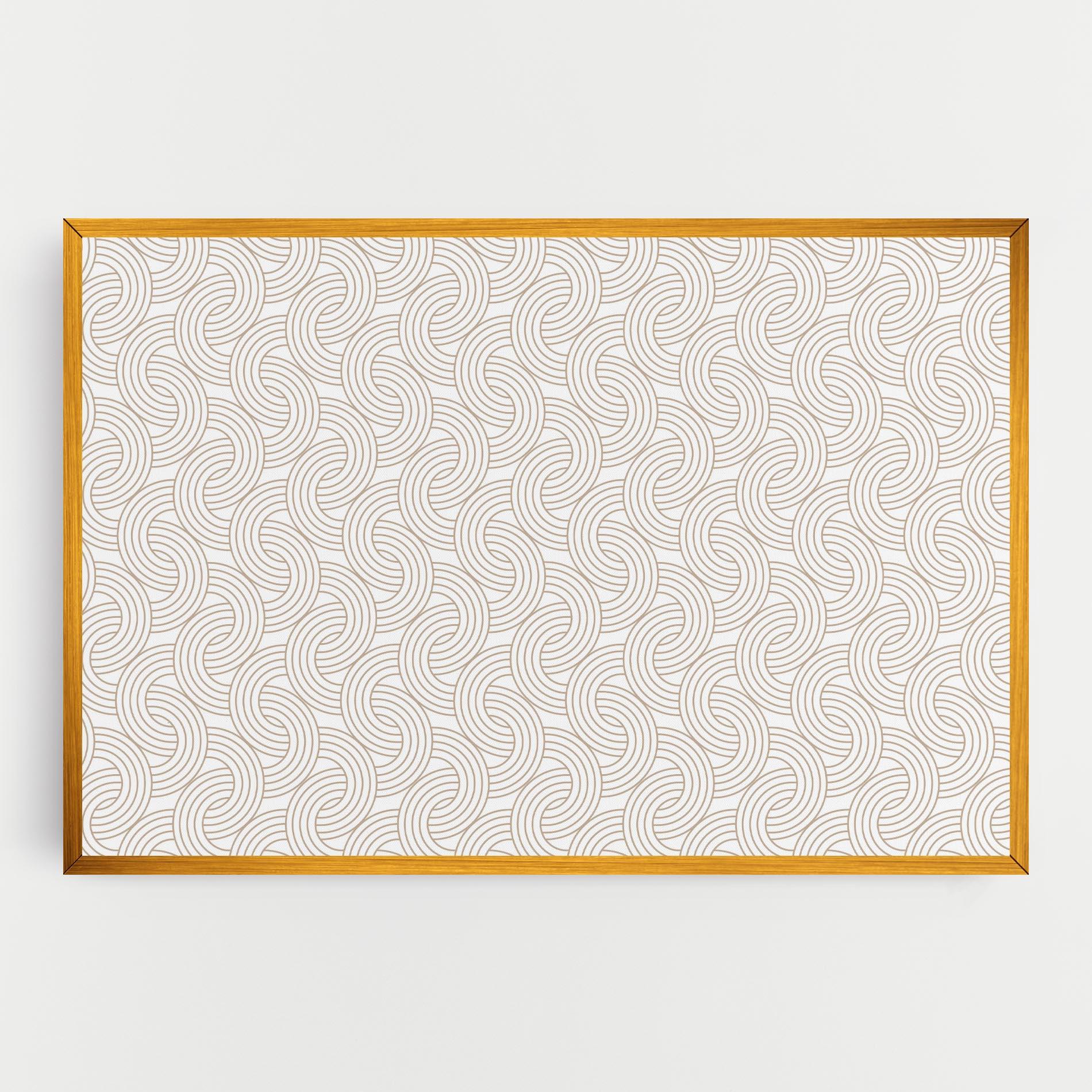 Leinwandbild Cream Lines mockup 0