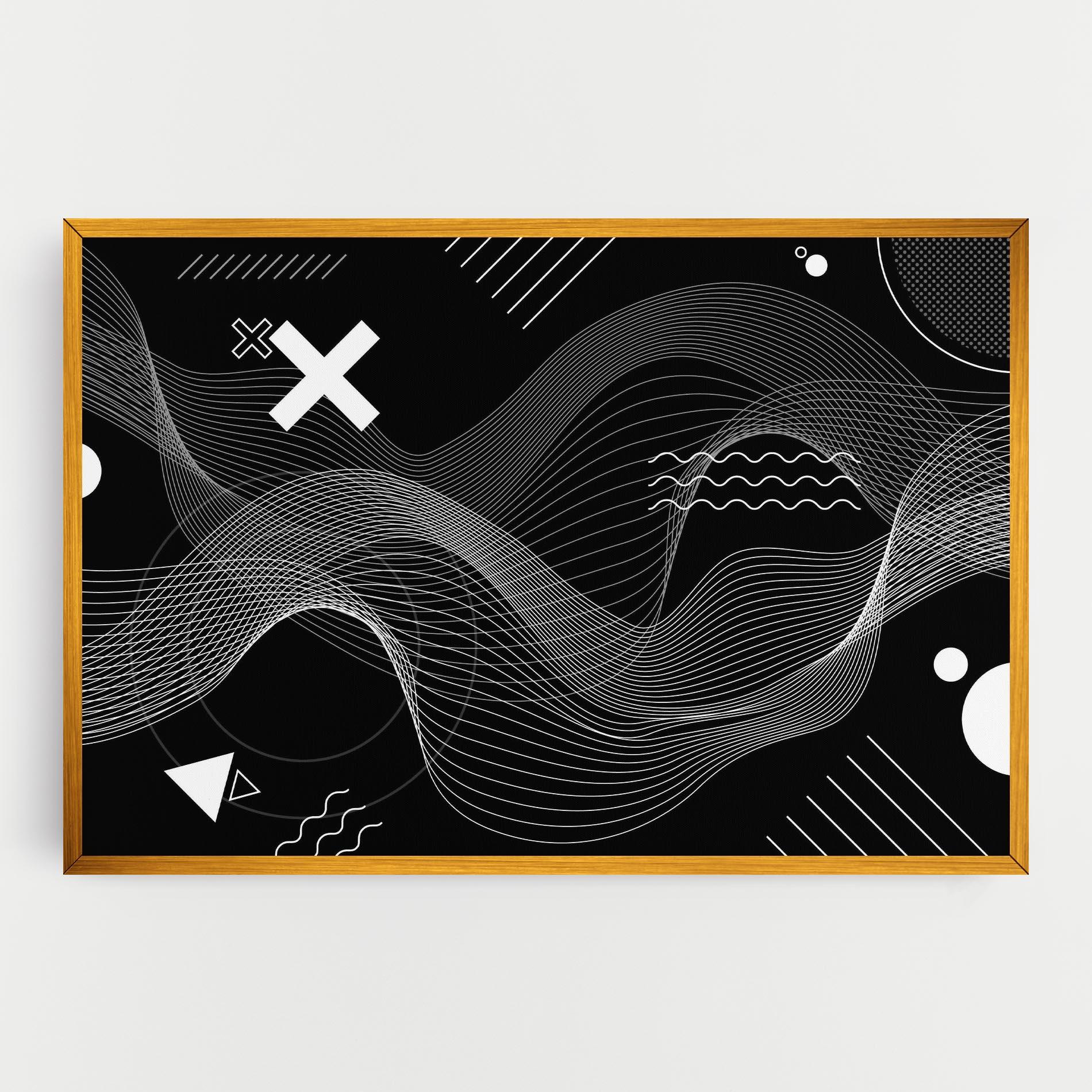 Leinwandbild Geometric Lines mockup 0