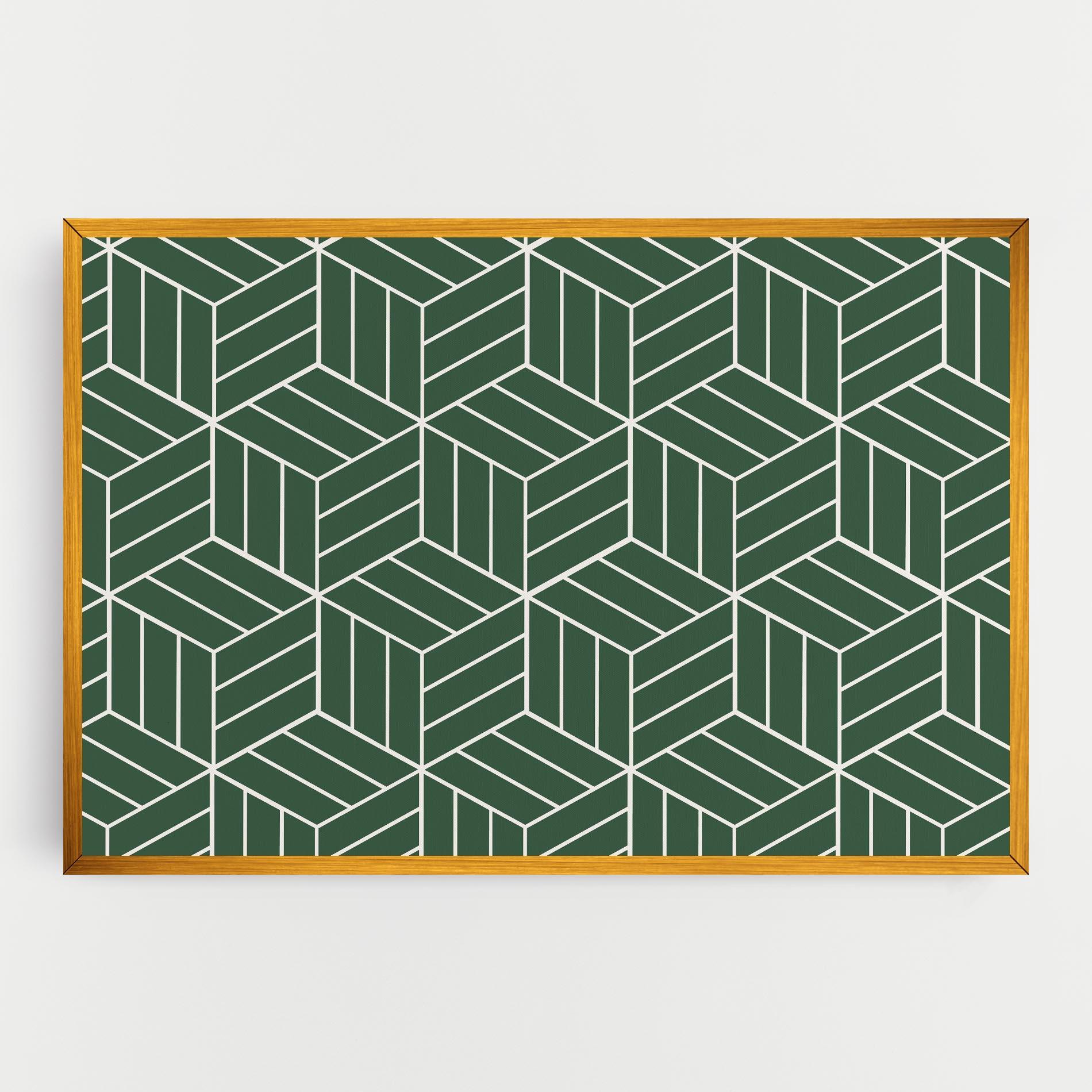 Leinwandbild Green Square mockup 0