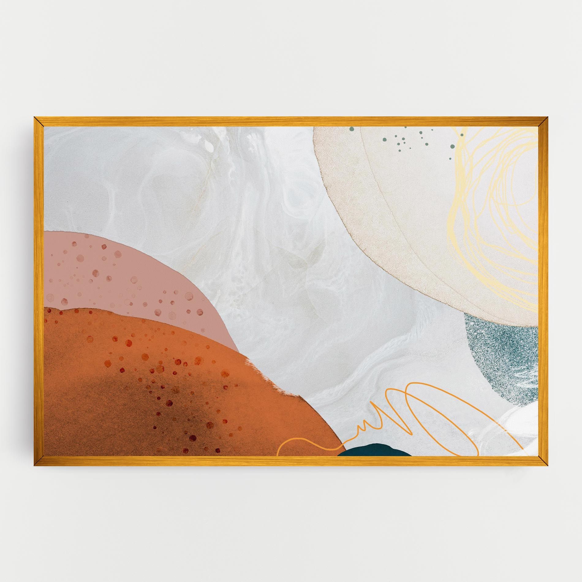 Orange Yellow Line mockup 0