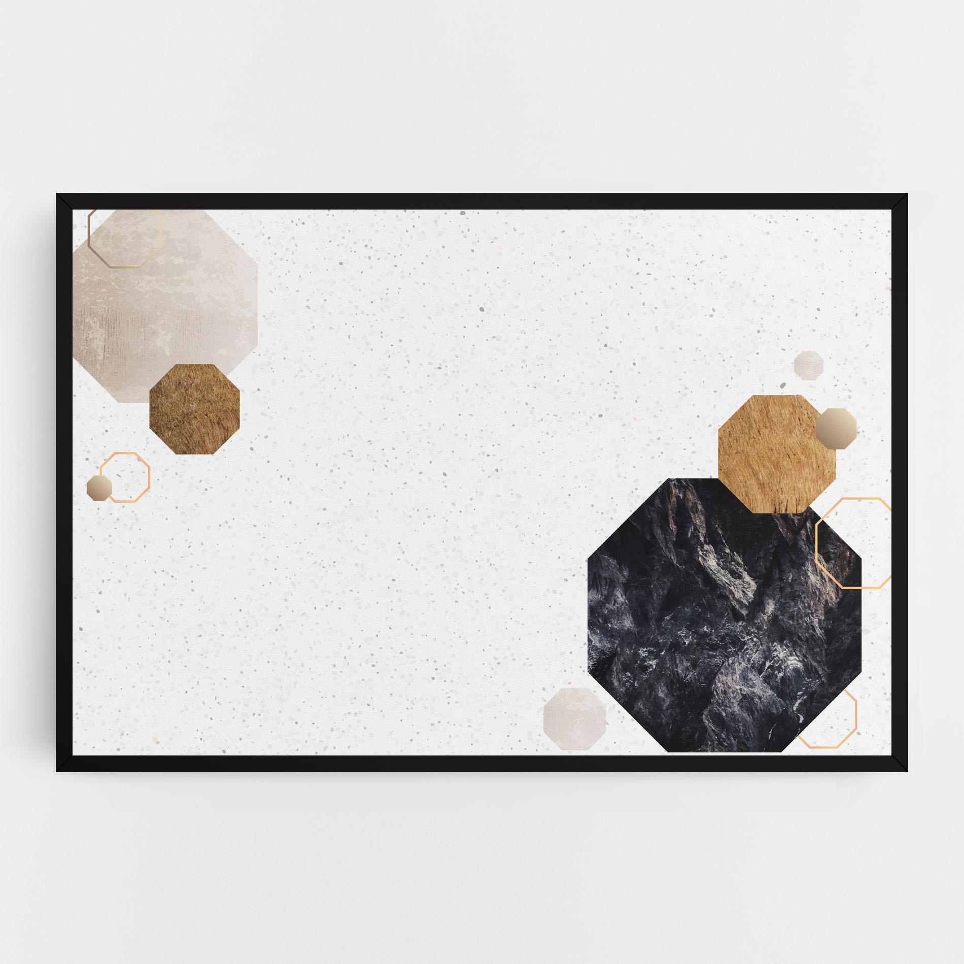 Leinwandbild Big Hexagon mockup 0