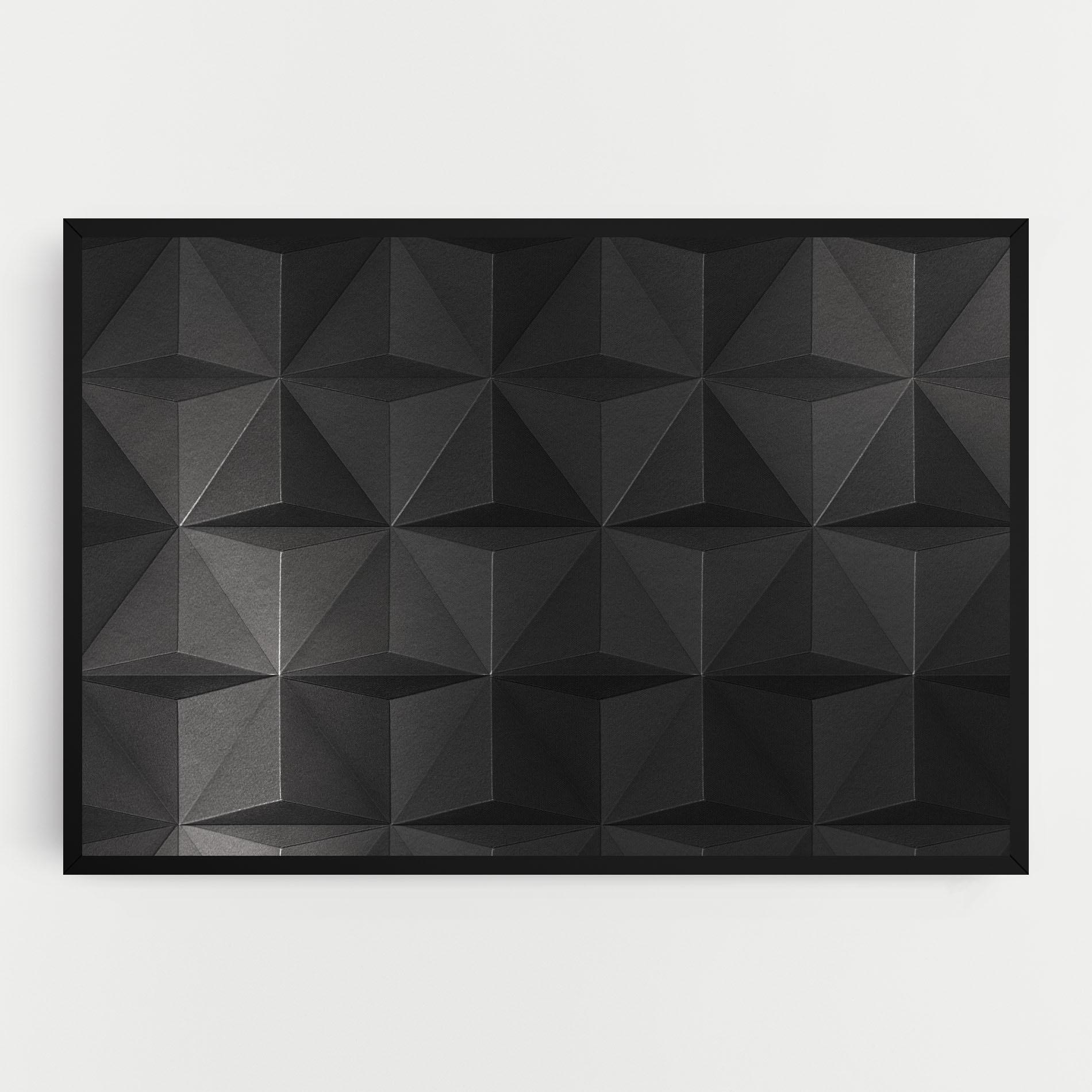 Leinwandbild Black Shade Triangle mockup 0