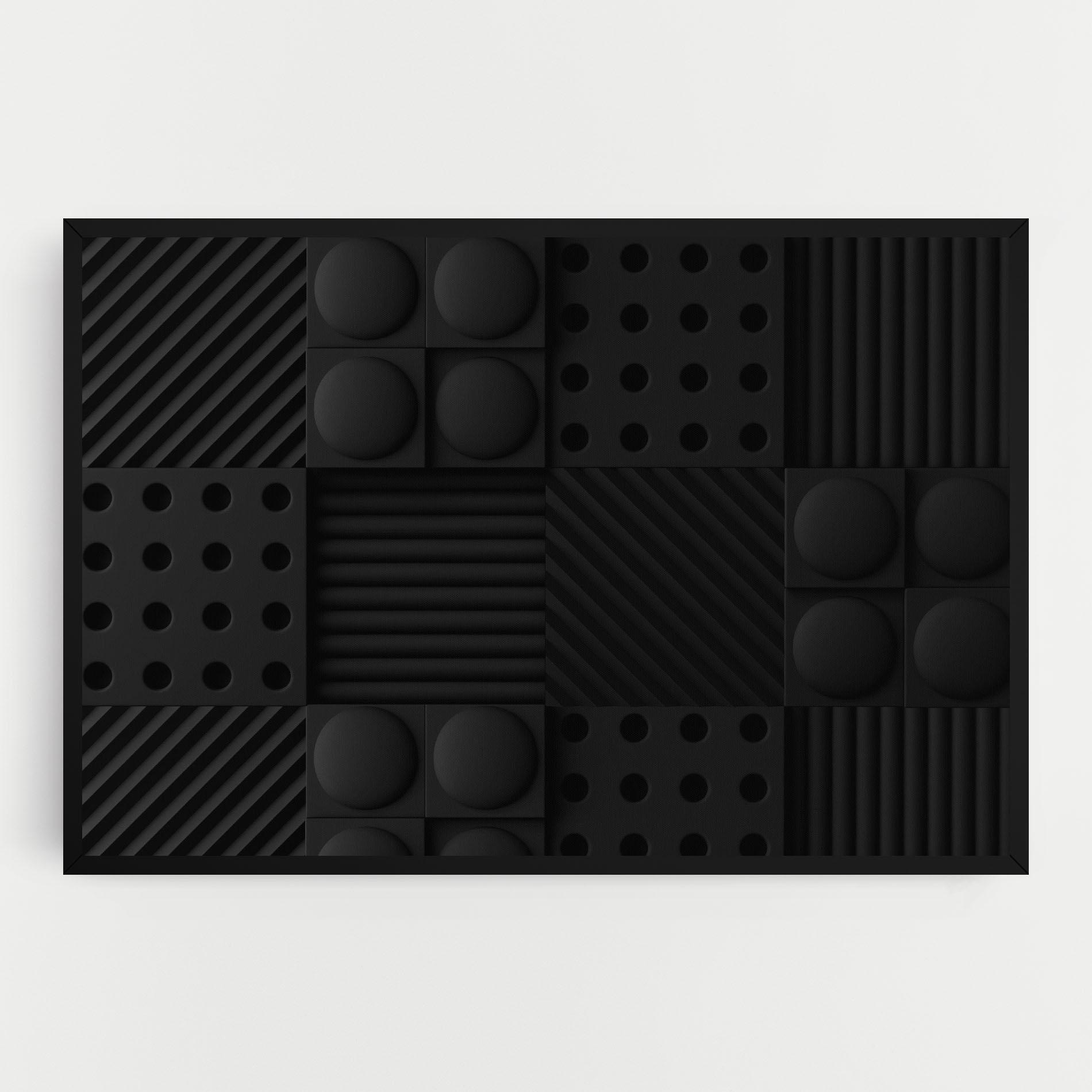 Leinwandbild Black Square Circle mockup 0