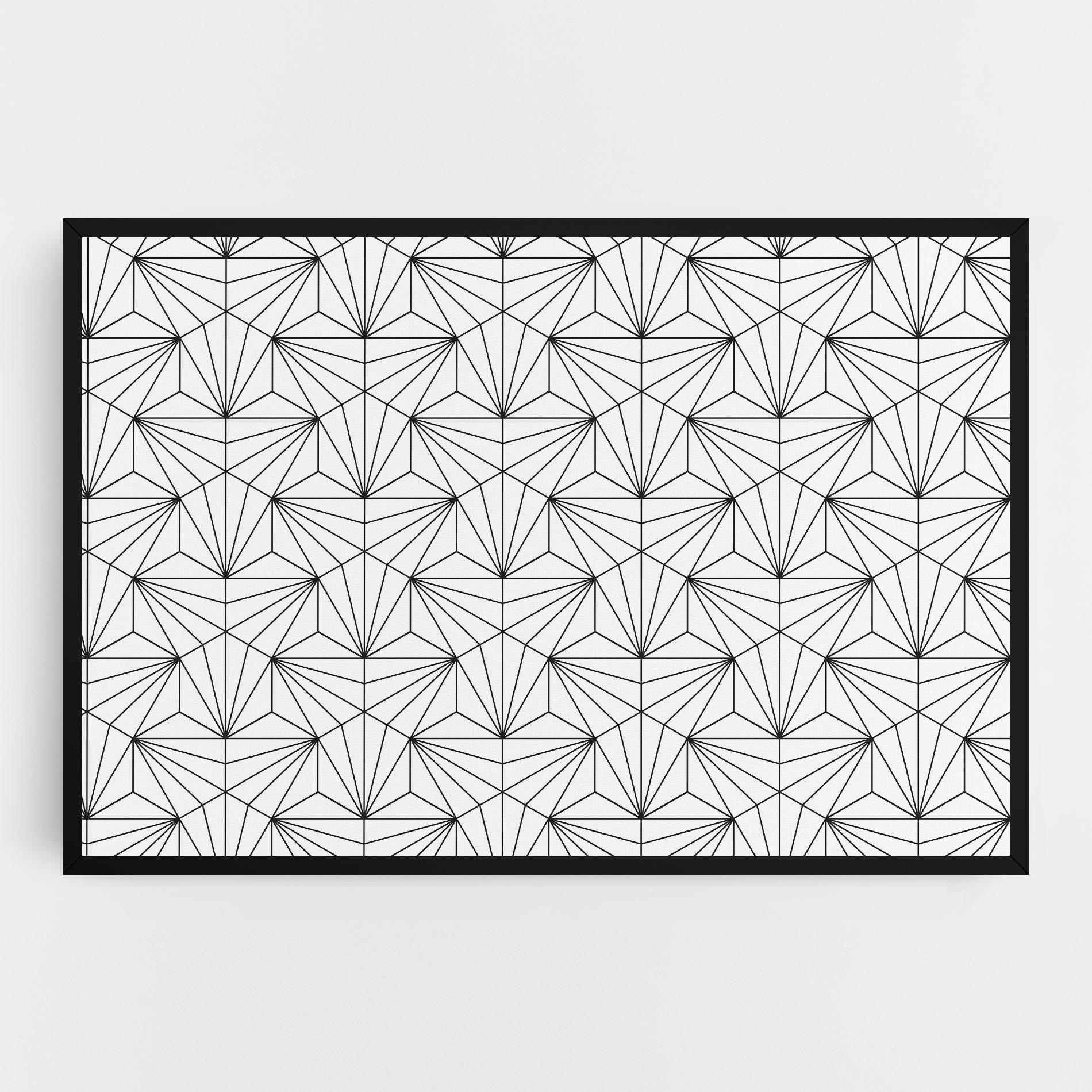 Leinwandbild Black Triangle mockup 0