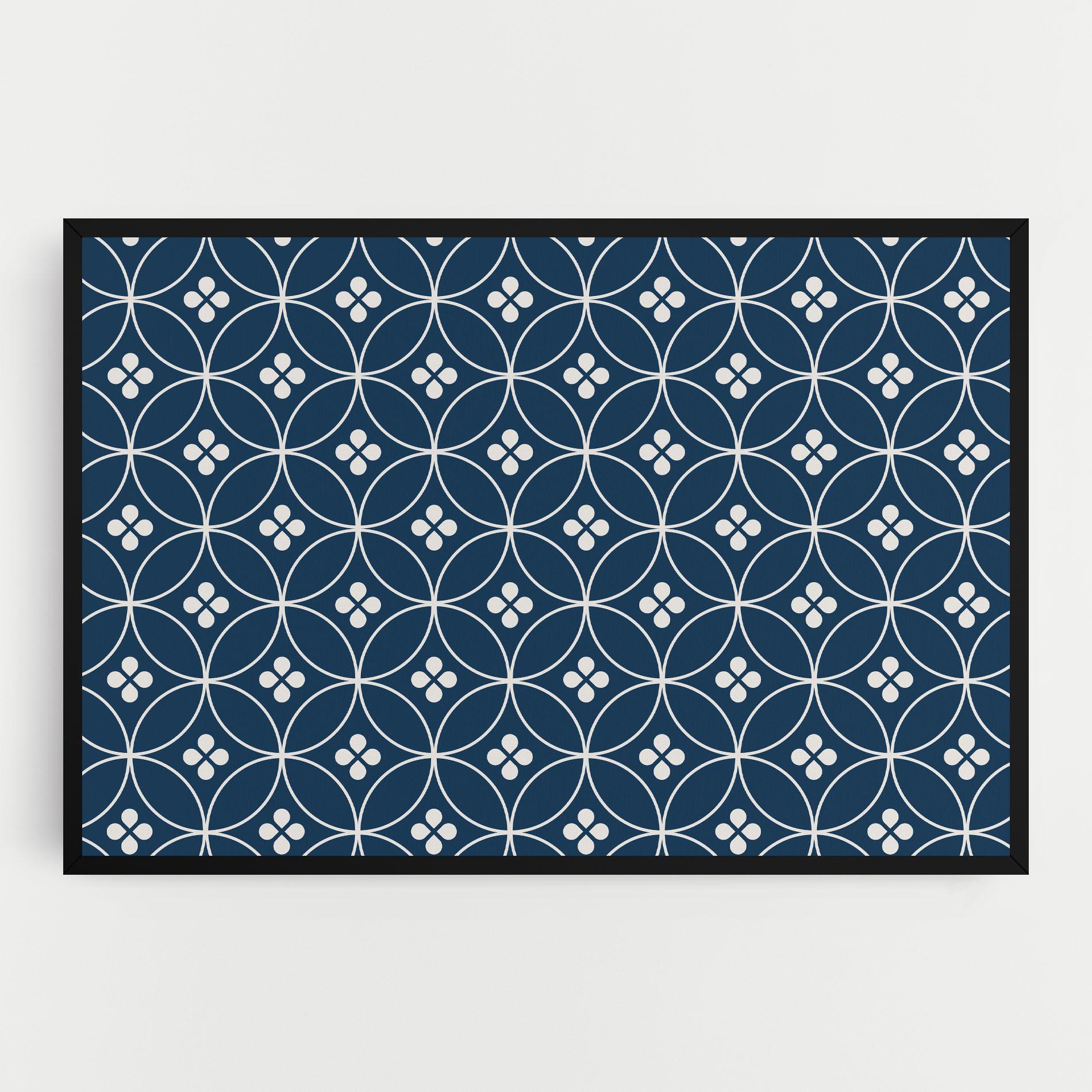 Leinwandbild Blue Circle mockup 0