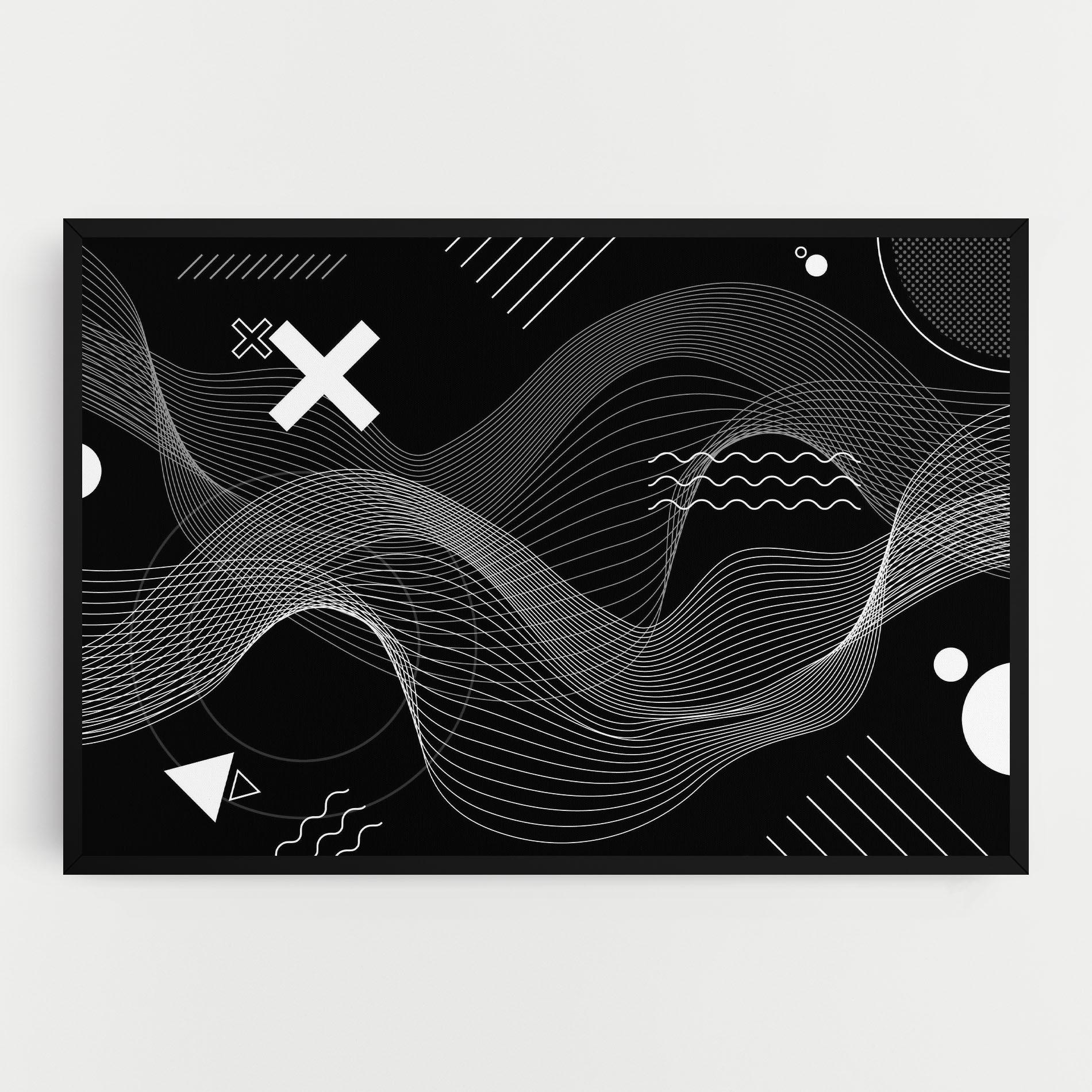 Leinwandbild Geometric Lines mockup 0