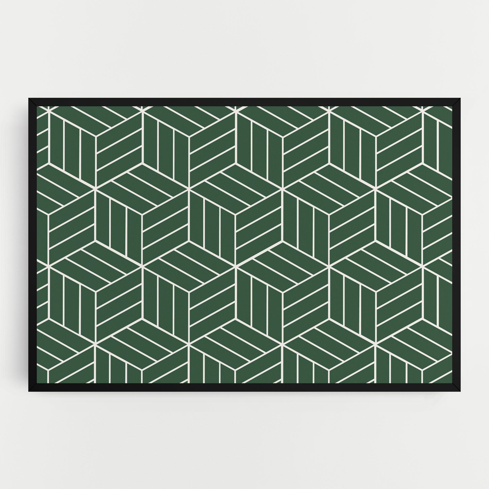 Leinwandbild Green Square mockup 0