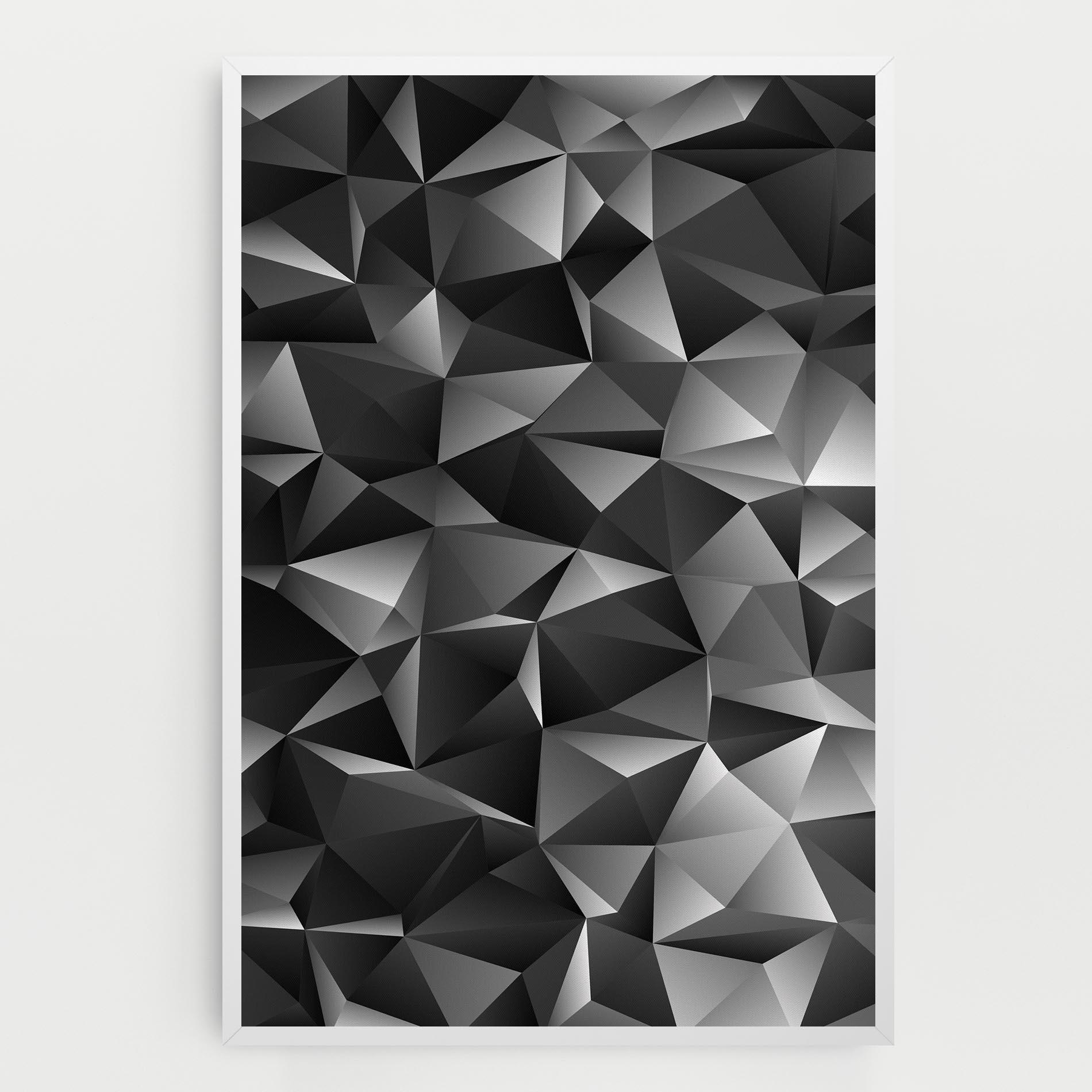 Leinwandbild Black Triangle Pattern mockup 0