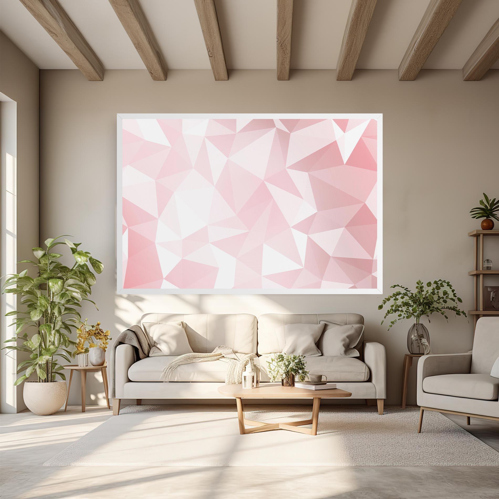 Leinwandbild Pink Triangle mockup 6