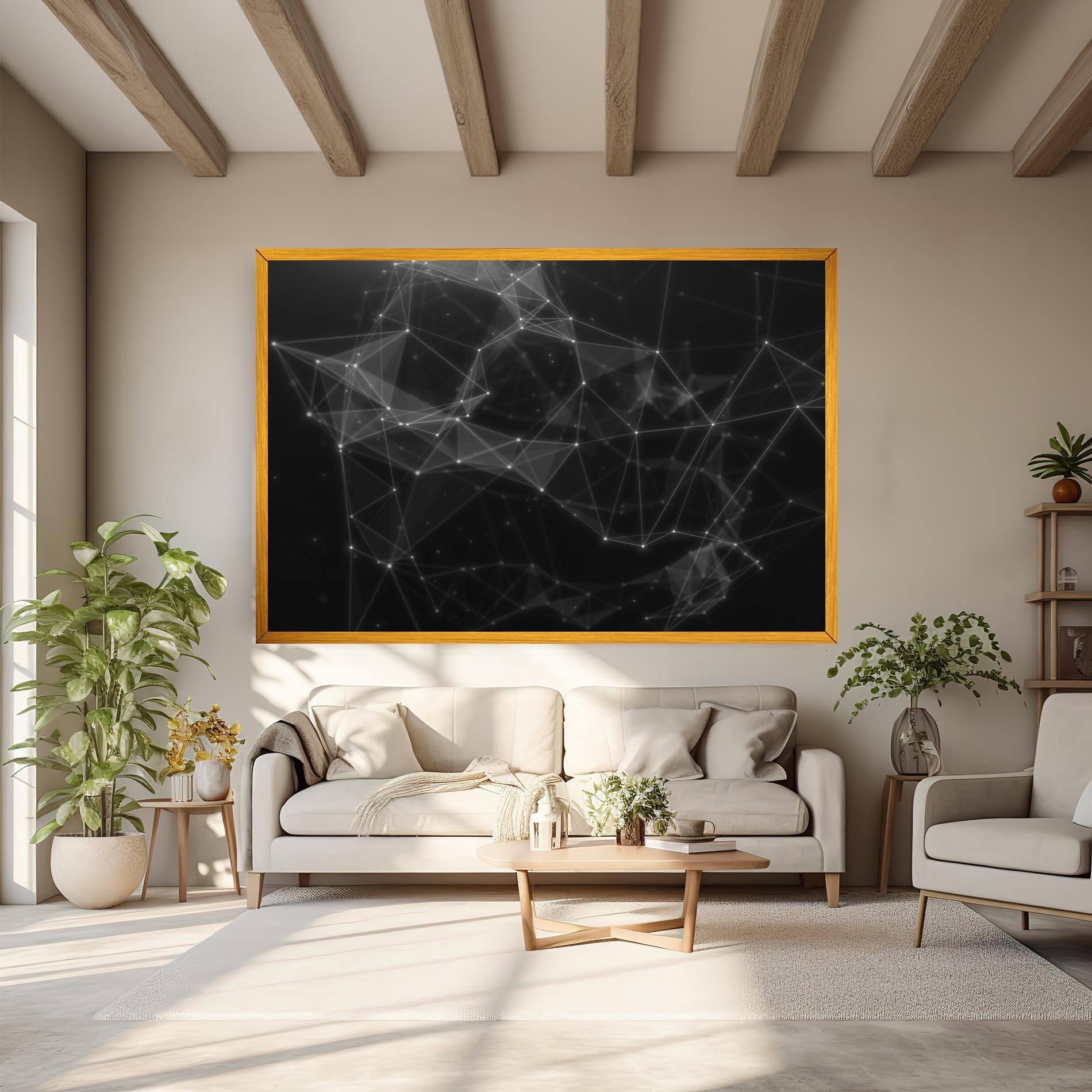 Leinwandbild Connecting Lines mockup 6