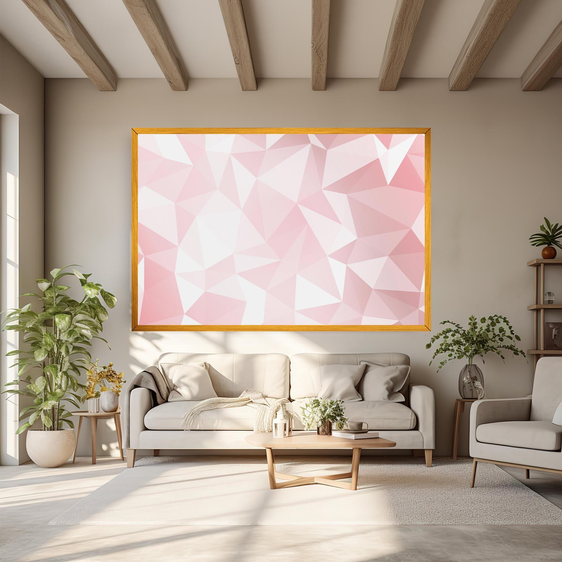 Leinwandbild Pink Triangle mockup 6