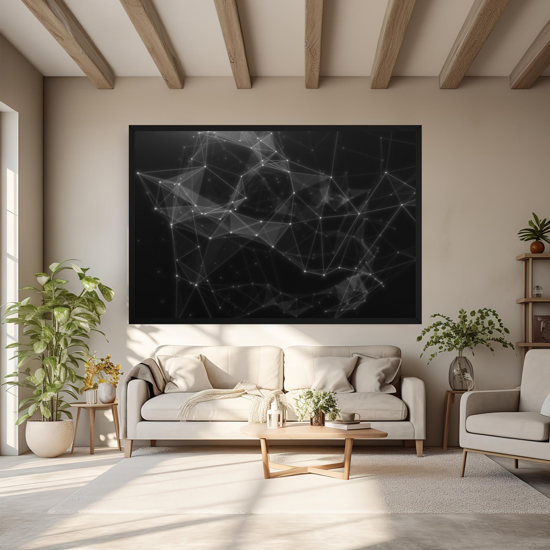 Leinwandbild Connecting Lines mockup 6