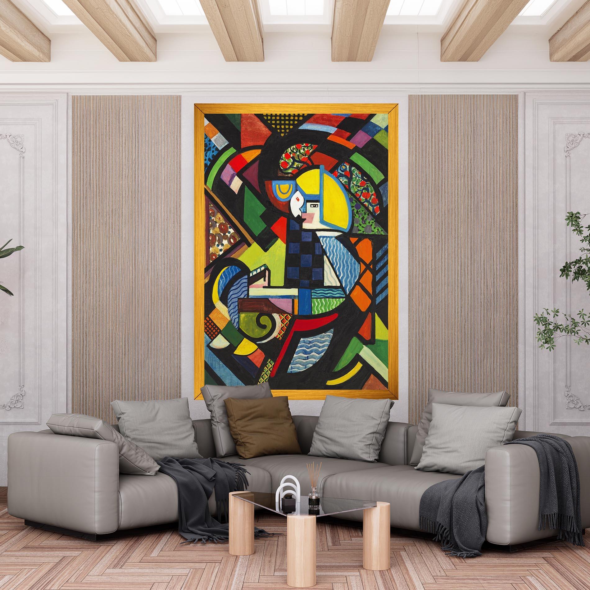 Leinwandbild Mix Color Shapes mockup 6