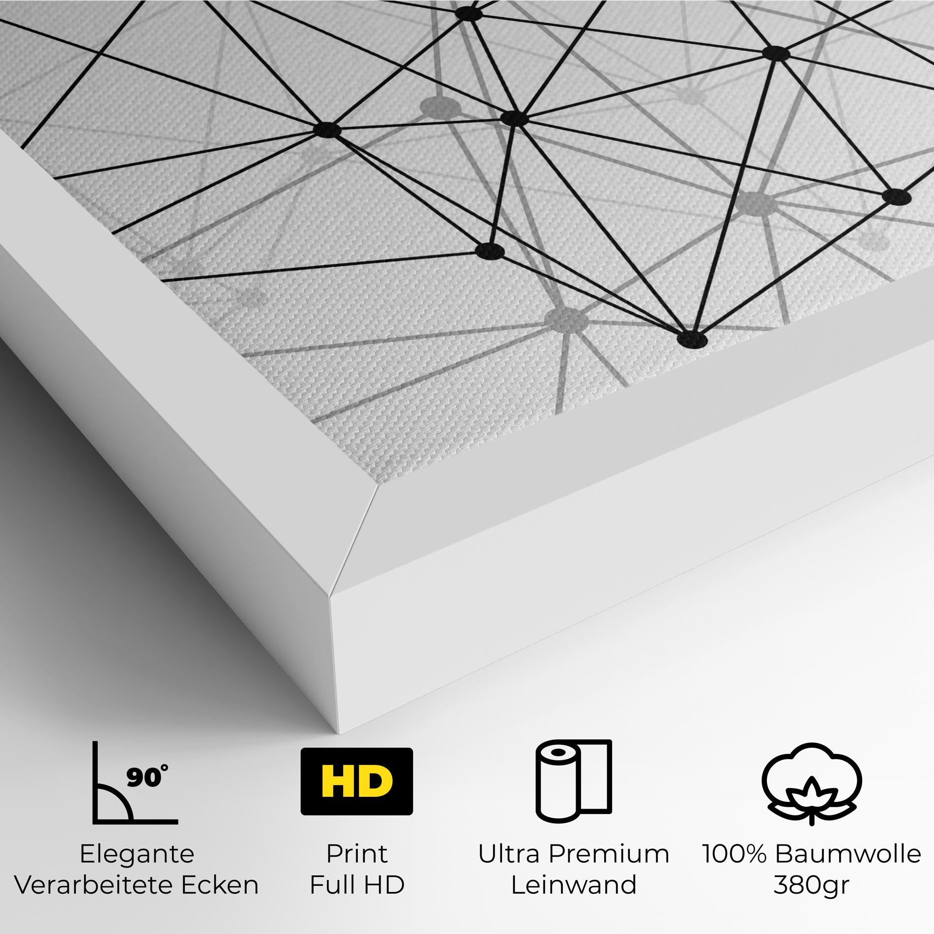 Leinwandbild Black Connecting mockup 4