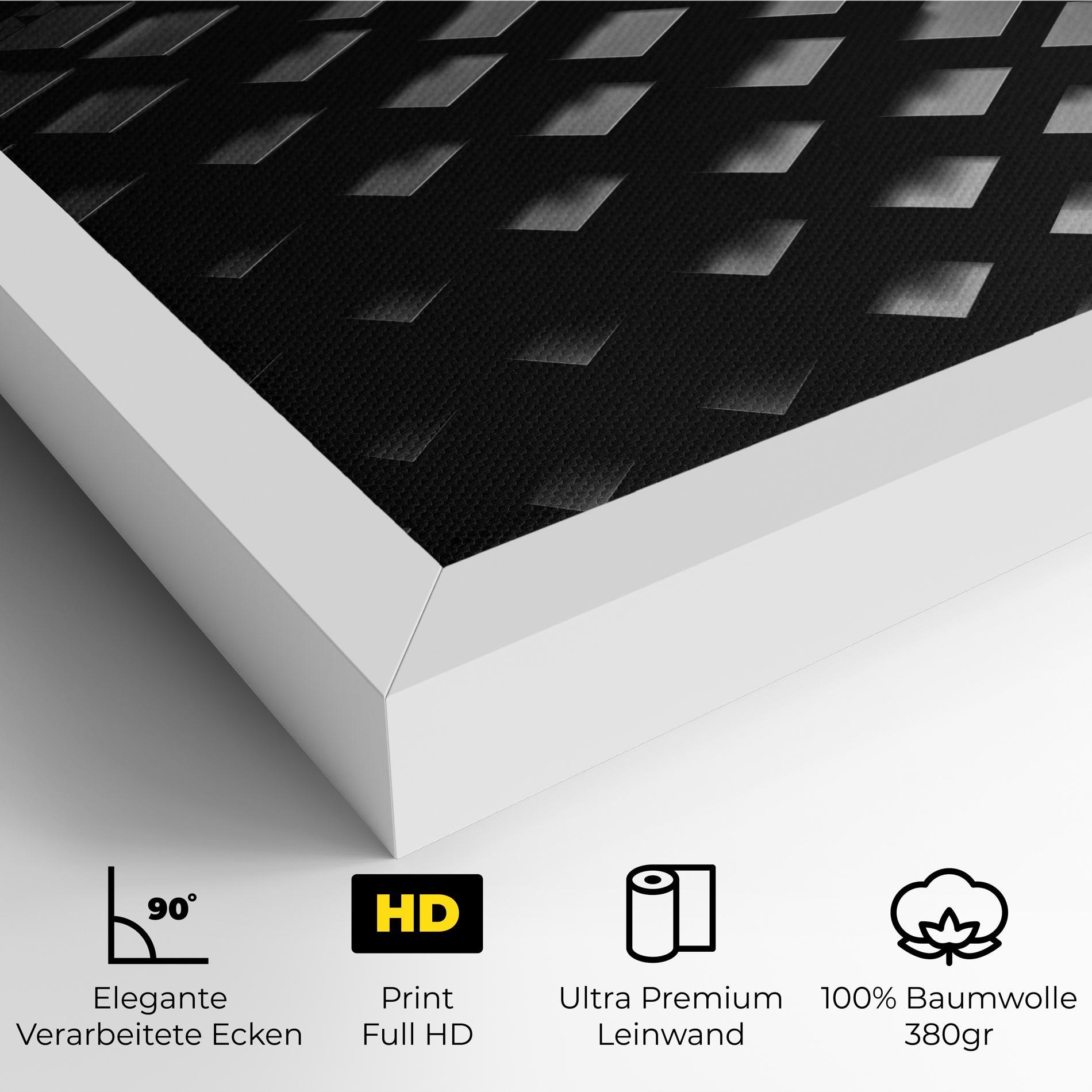 Leinwandbild Black Square Wave mockup 4